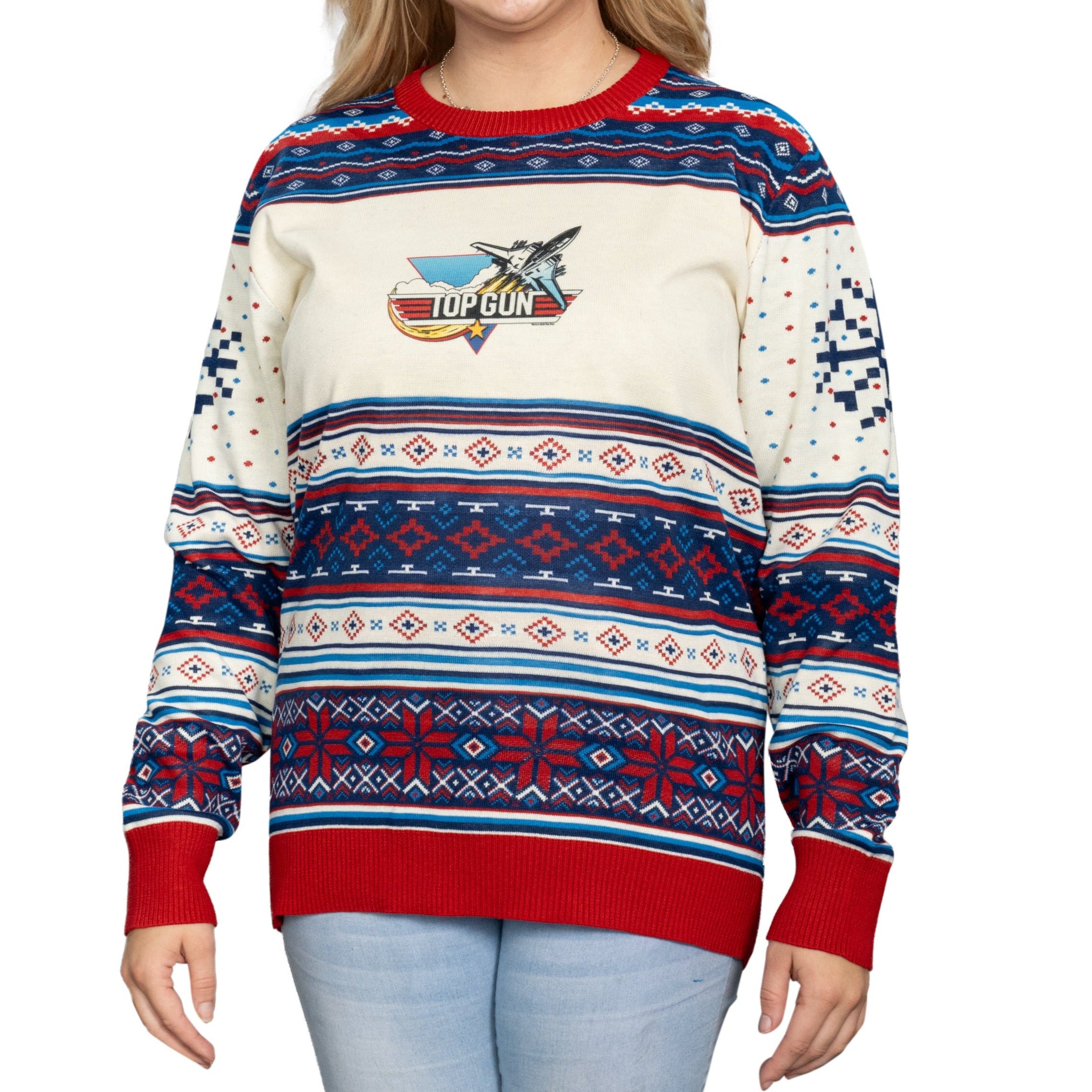 Top Gun Fighter Jet Christmas Sweater