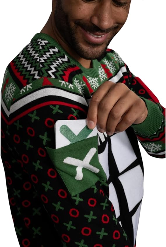 Tic Tac Ho Festive Gamewear Ugly Christmas Sweater