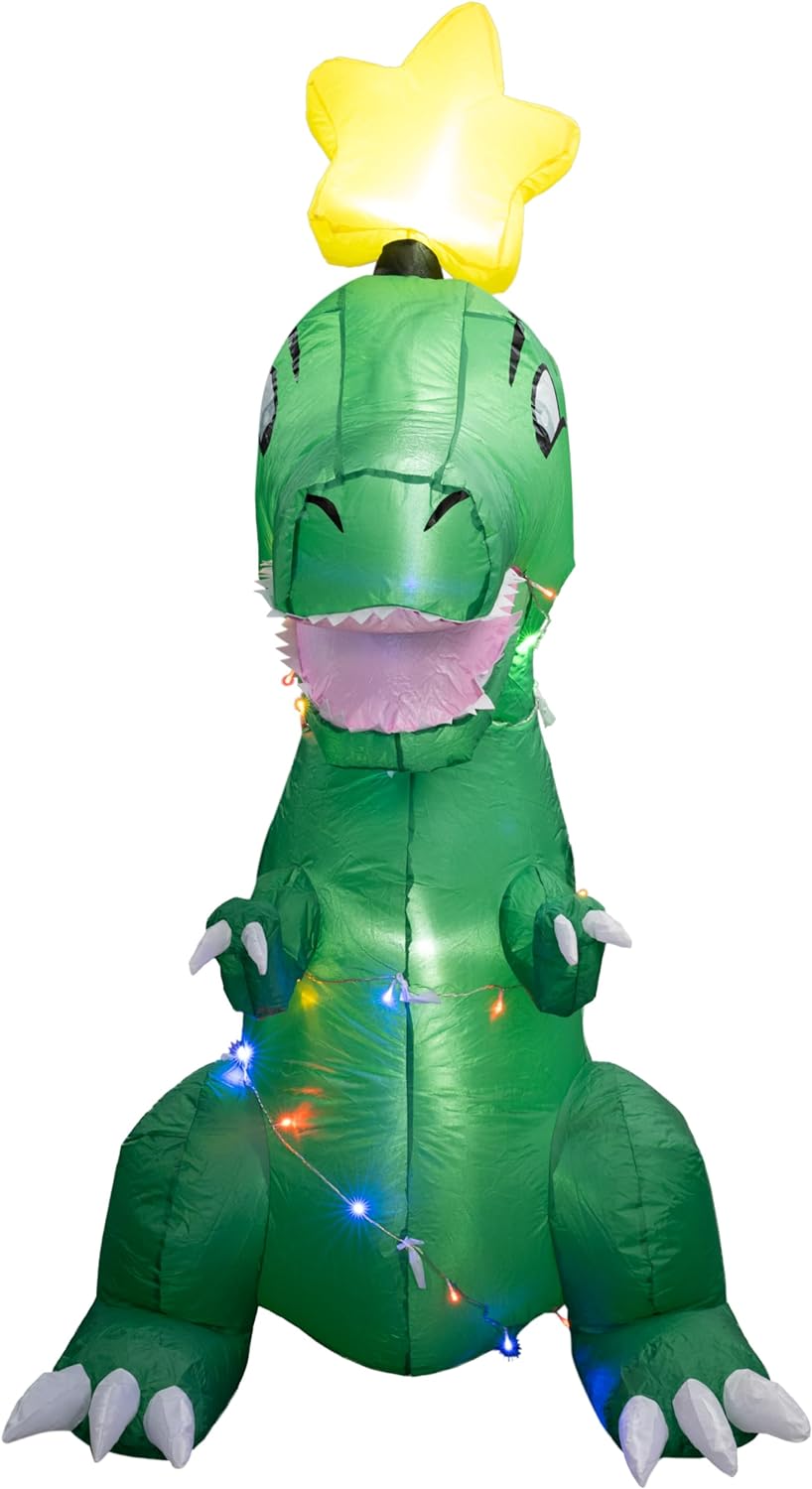 T-Rex Dinosaur Infatabe Indoor Outdoor Christmas light