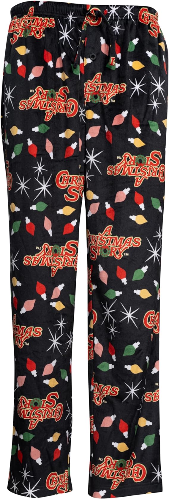 A CHRISTMAS STORY Brushed Fleece Holiday Lights Pj Lounge Pants Pajamas for Men