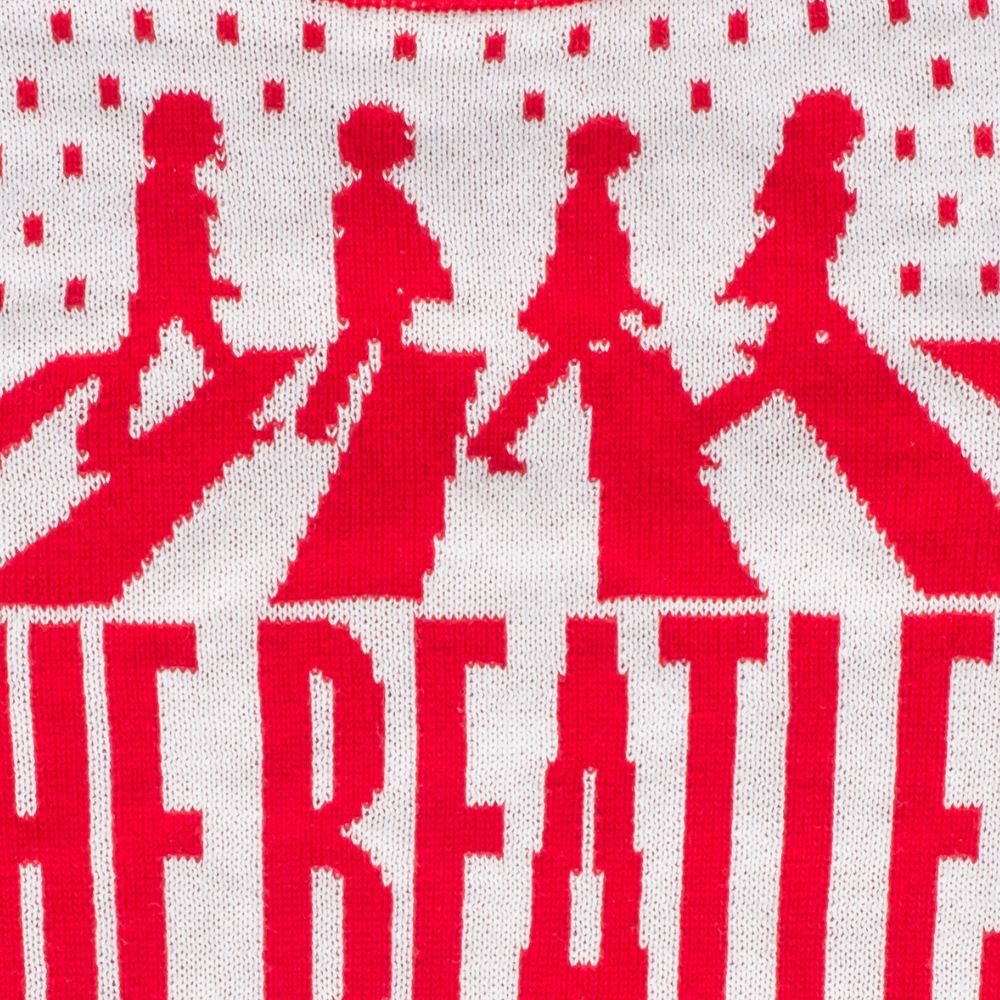 The Beatles Abbey Road Red and White Ugly Christmas Sweater