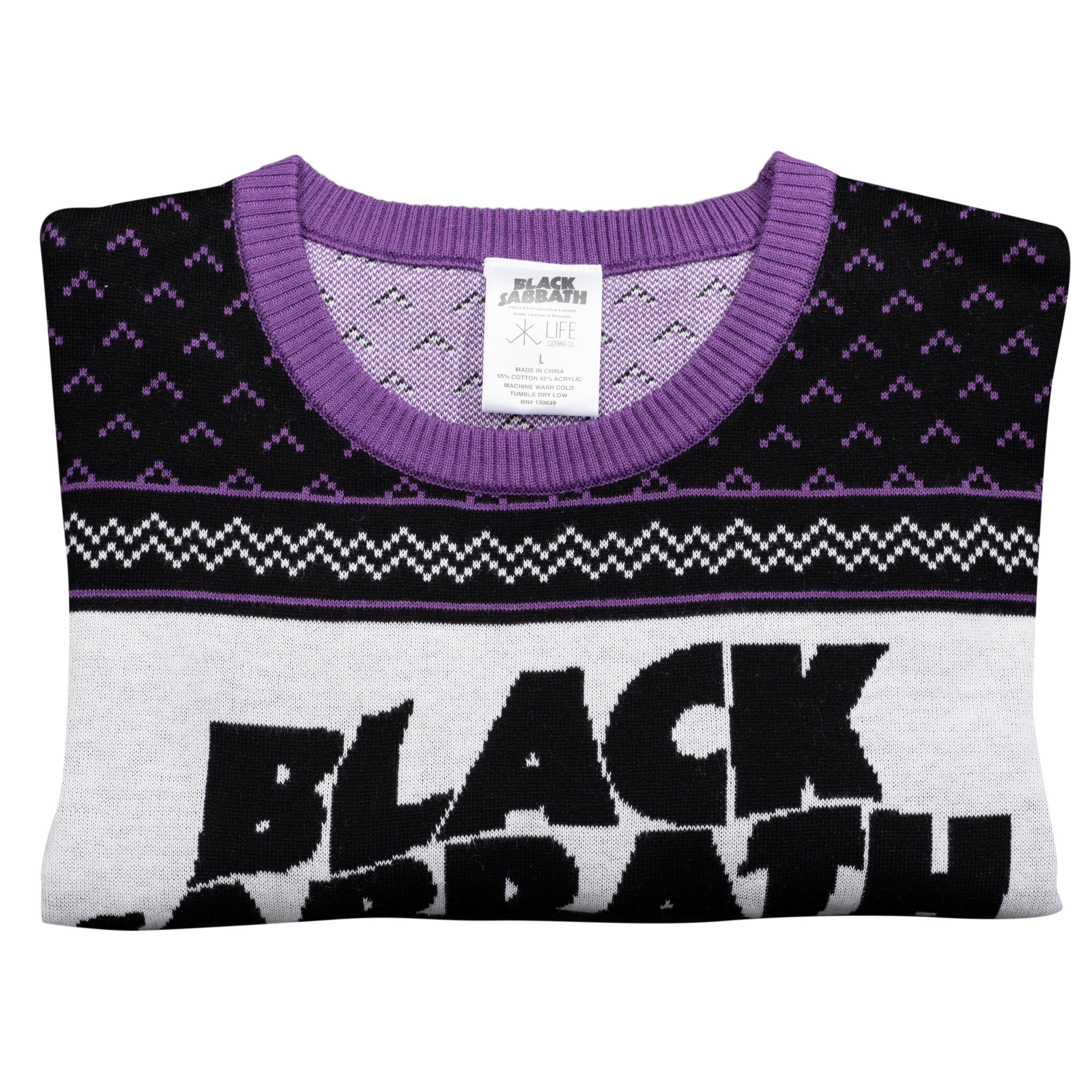 Black Sabbath Flying Demon Ugly Christmas Sweater