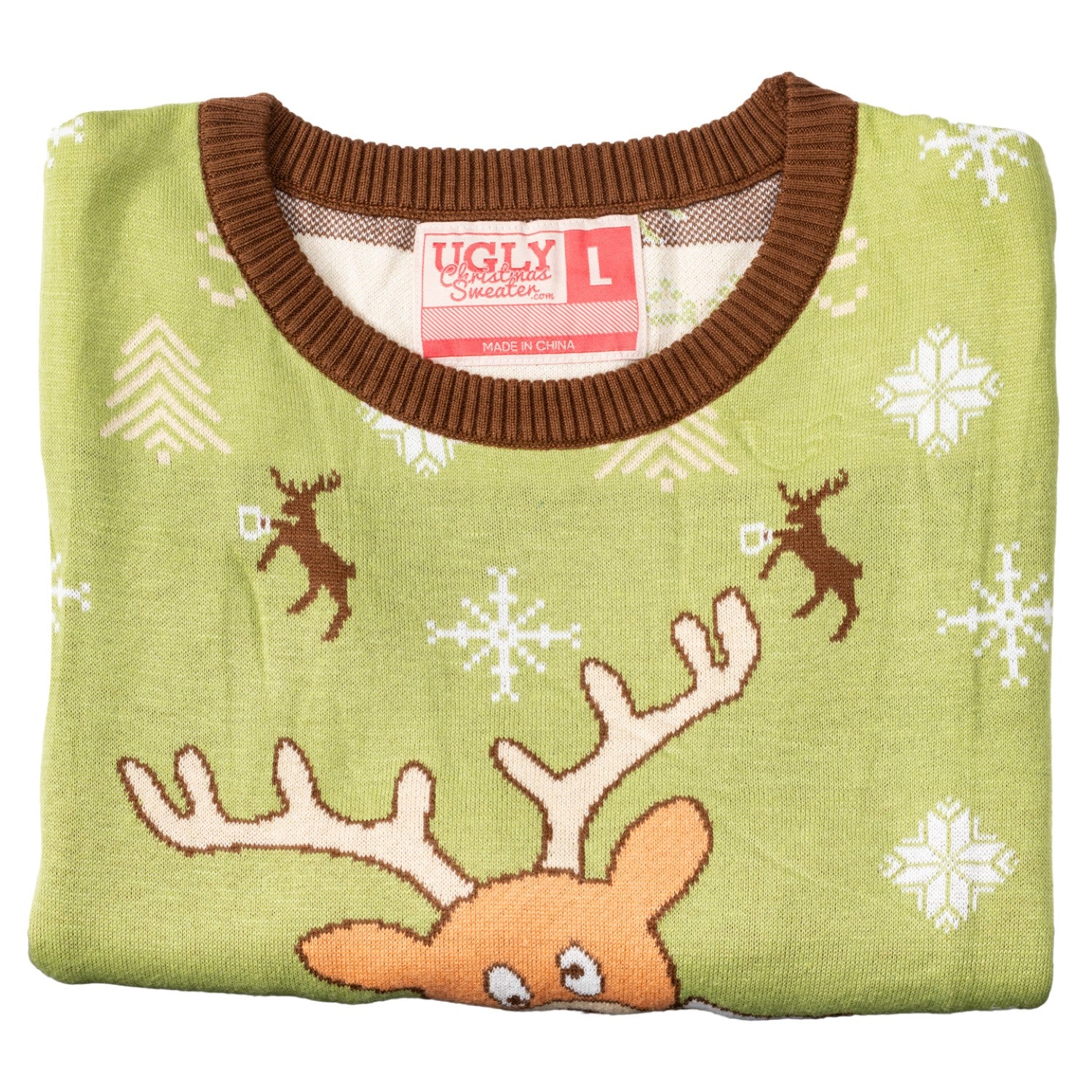 Blitzen Drunk Funny Adult Unisex Ugly Christmas Sweater