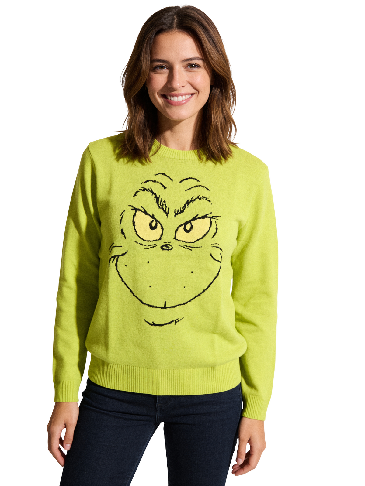The Grinch Big Face Adult Unisex Ugly Christmas Sweater