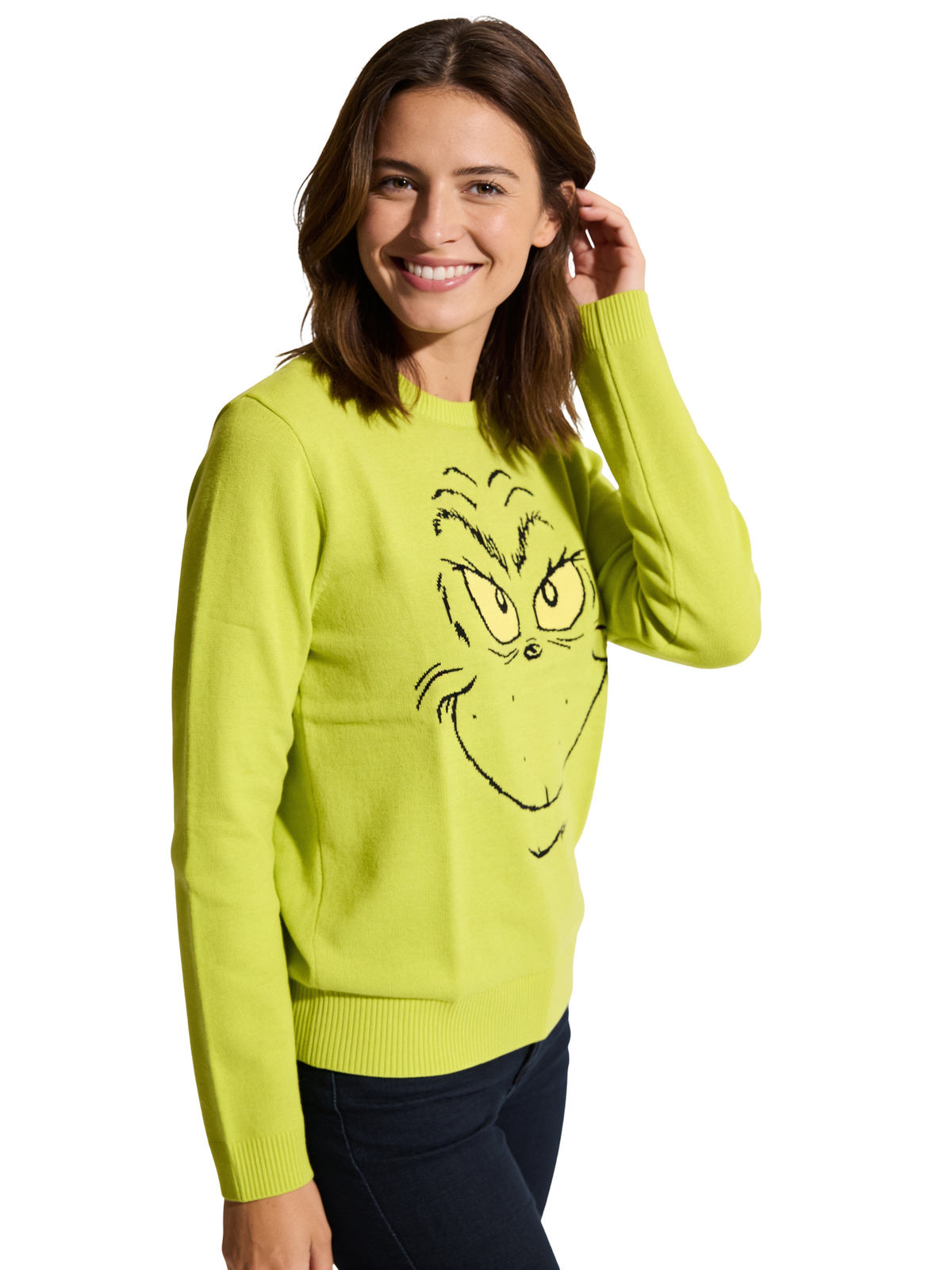 The Grinch Big Face Adult Unisex Ugly Christmas Sweater
