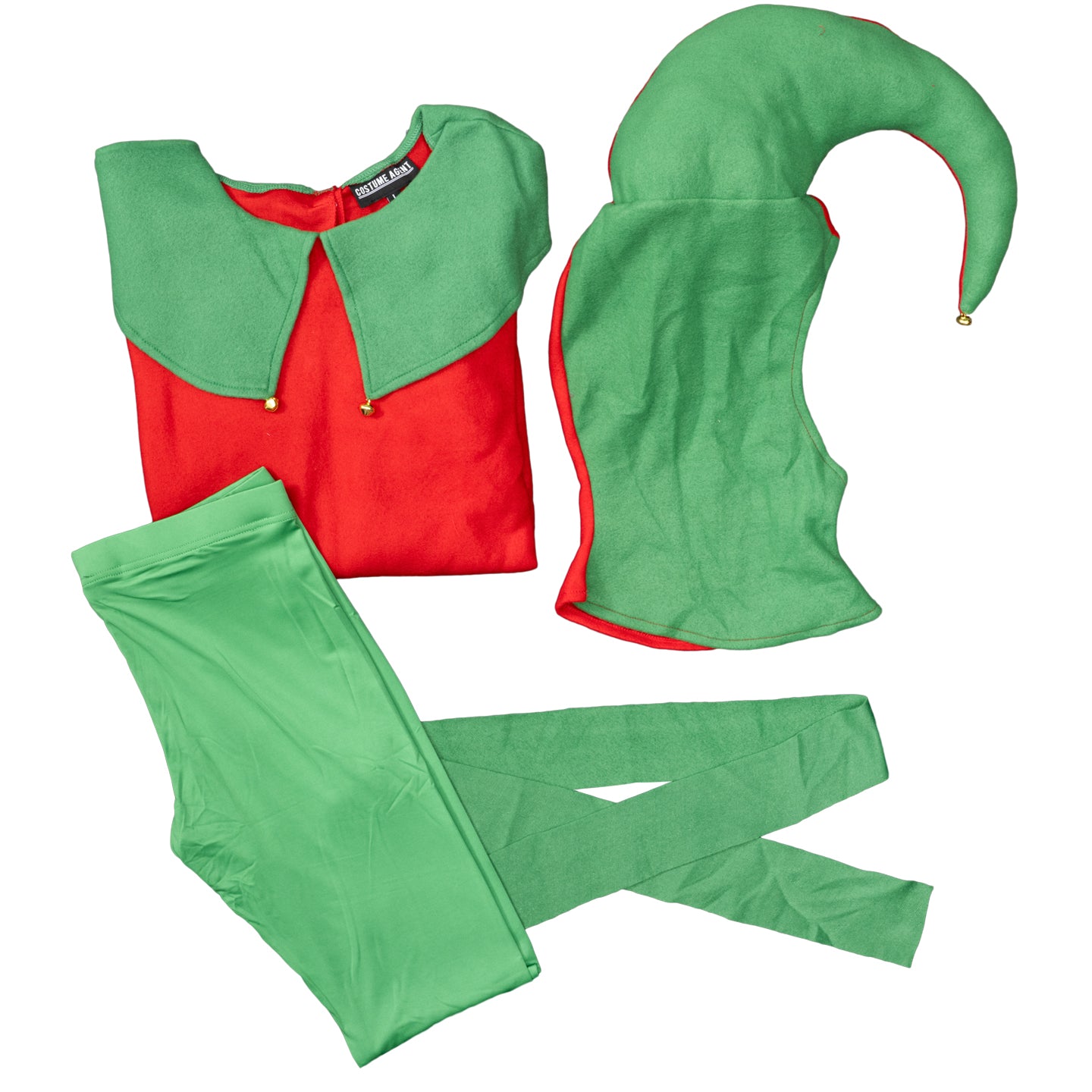Elf Costumes Adult Halloween Costume Set 2 Styles Christmas Cosplay Outfits Elf Suit with Hat & Belt Festive Elves Suit