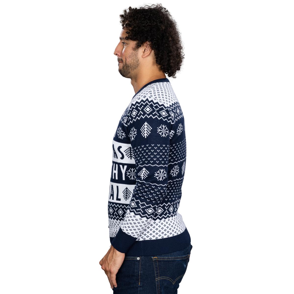Filthy Animal Navy Ugly Christmas Adult Unisex Sweater