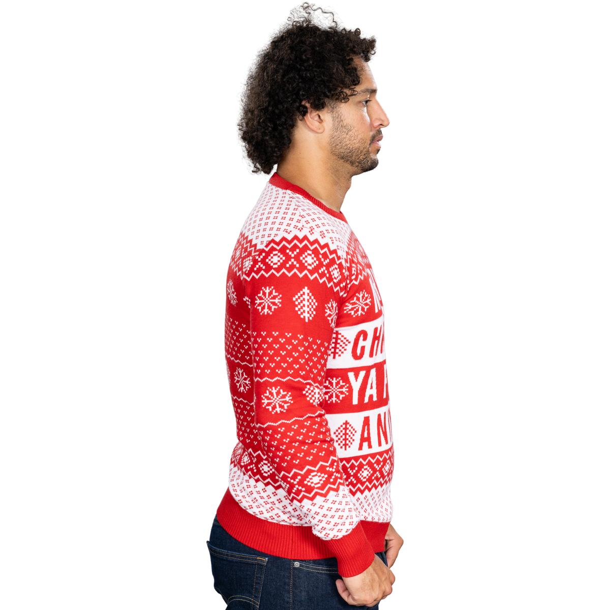 Filthy Animal Adult Unisex Ugly Christmas Holiday Red Sweater