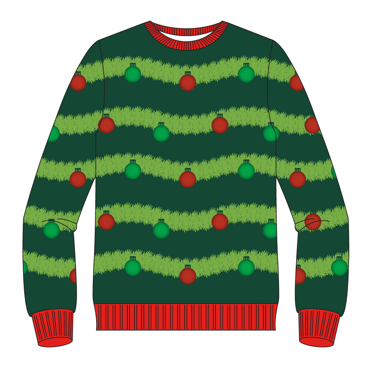 Transparent Dorky Christmas Sweaters Transparent Festive Christmas