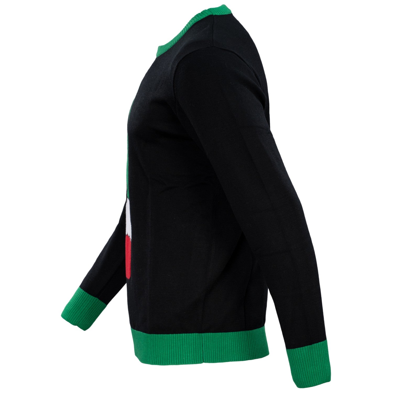 Green Cartoon Monster Middle Finger Adult Unisex Ugly Christmas Sweater