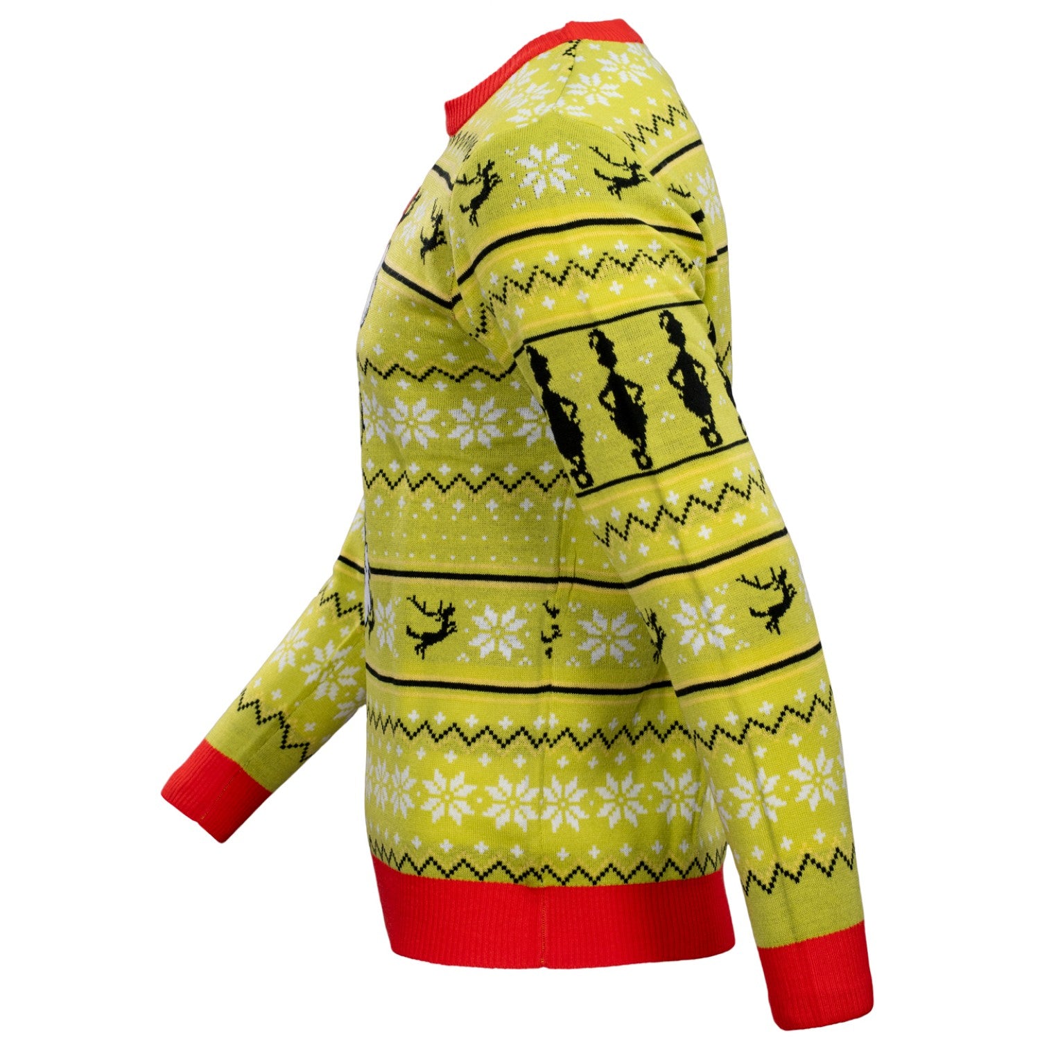 Officially Licensed Feeling Grinchy Santa Hat Adult Ugly Christmas Sweater