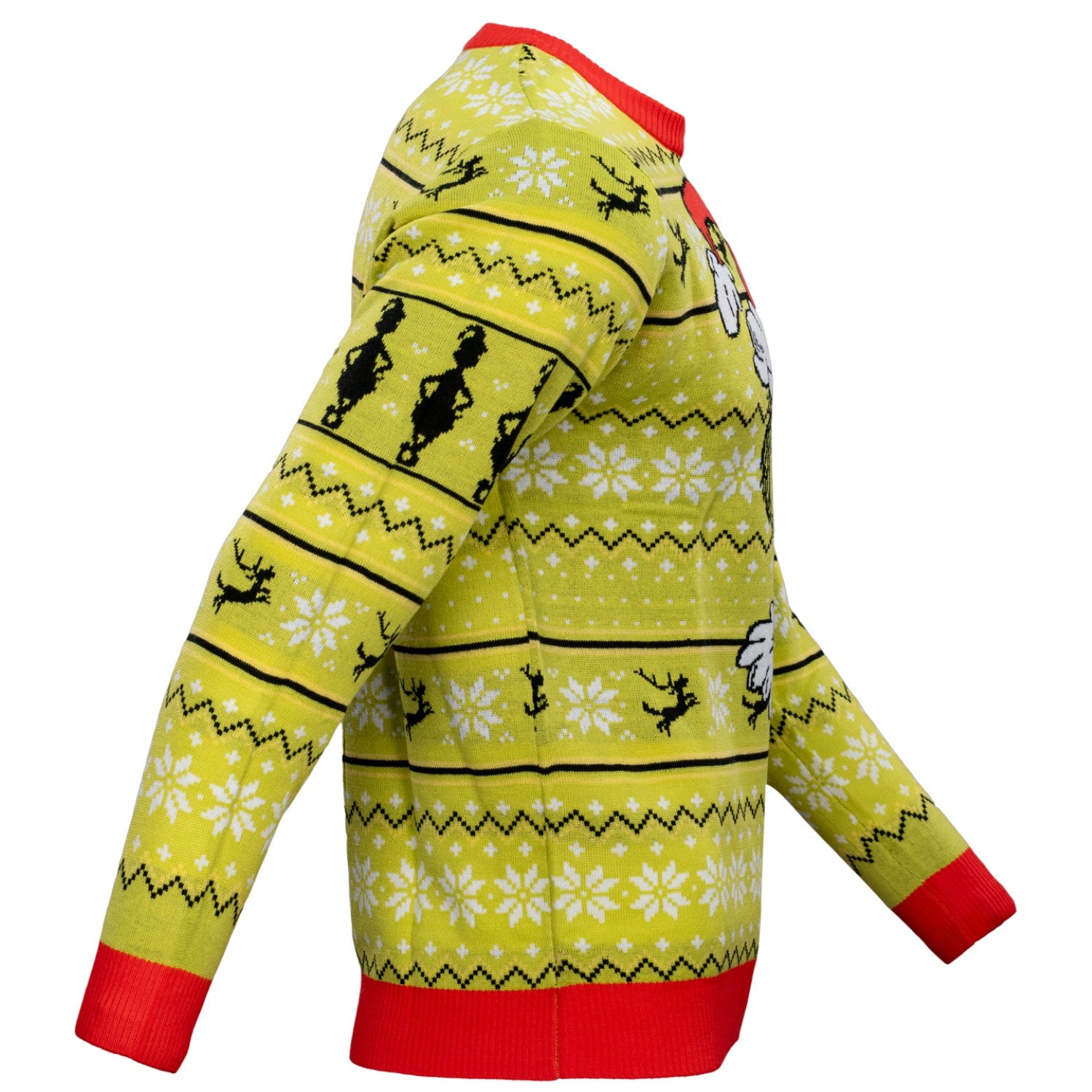 Officially Licensed Feeling Grinchy Santa Hat Adult Ugly Christmas Sweater