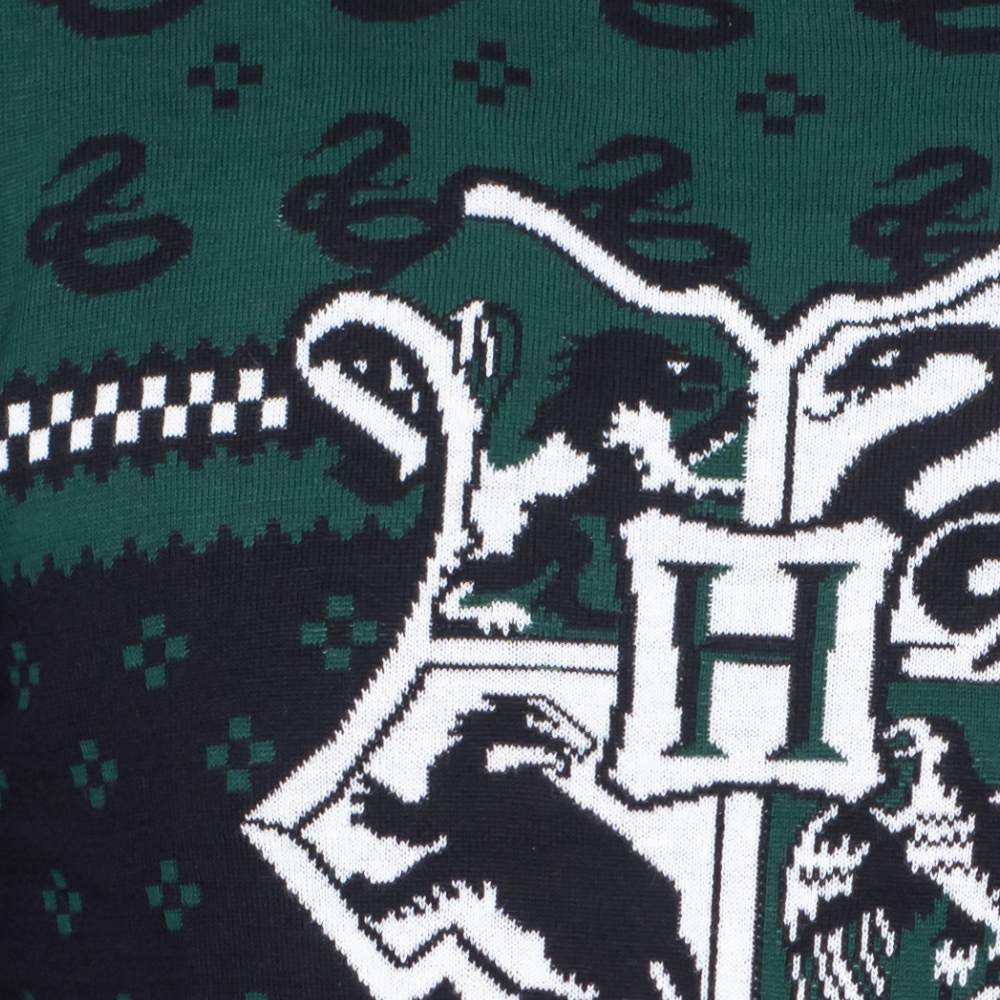 Harry Potter Slytherin Xmas Patterns Ugly Christmas Sweater