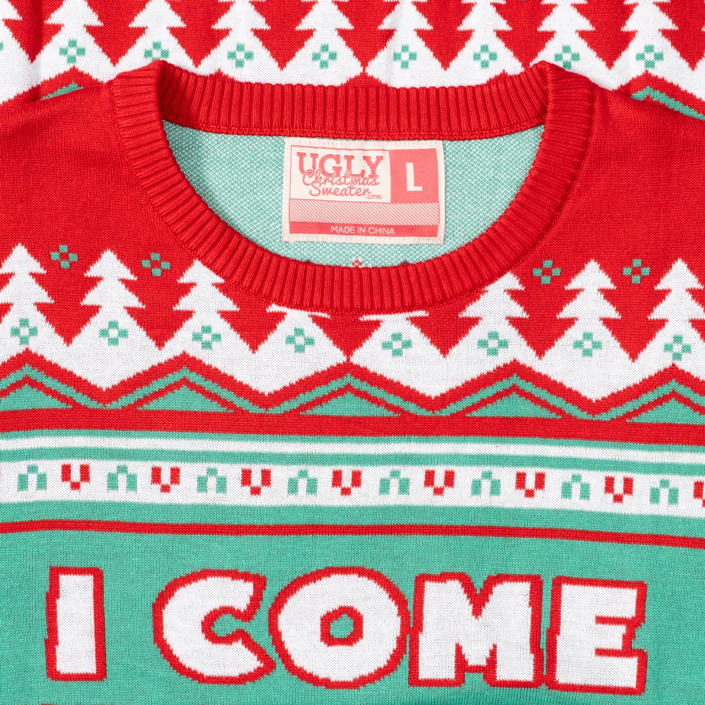 I Come in Peace / Peace Funny Couples Adult Unisex Ugly Christmas Sweaters