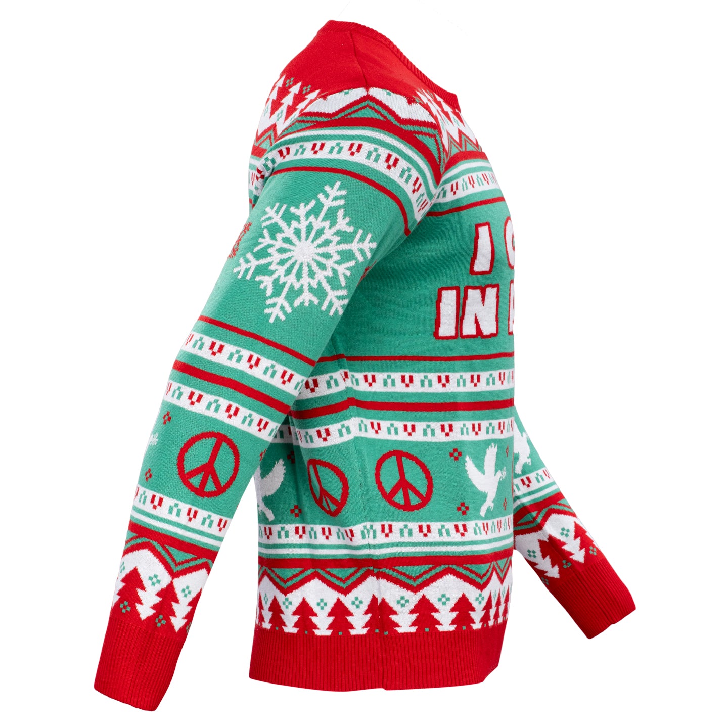 I Come in Peace / Peace Funny Couples Adult Unisex Ugly Christmas Sweaters