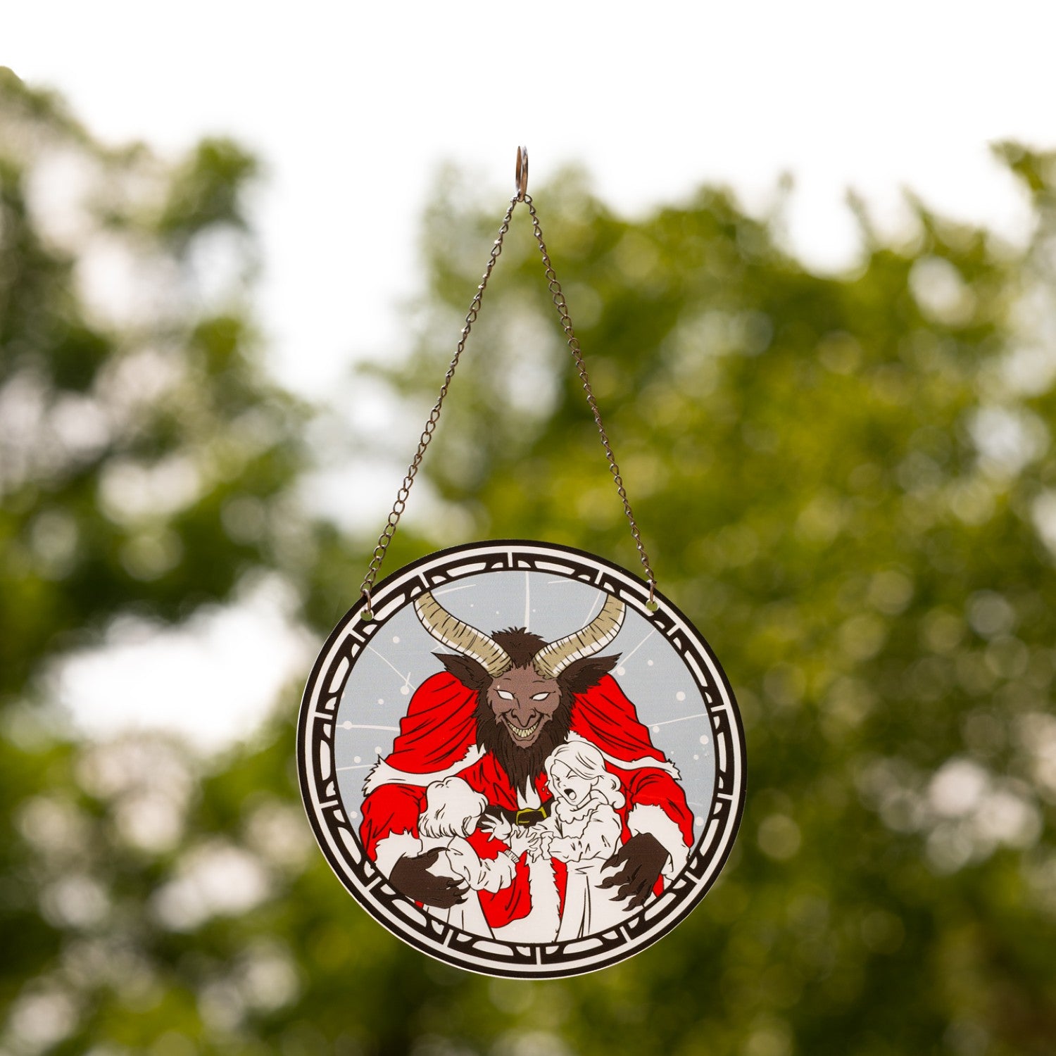 Krampus 6" Inch Suncatcher Christmas Ornament Window Home Decor Gift