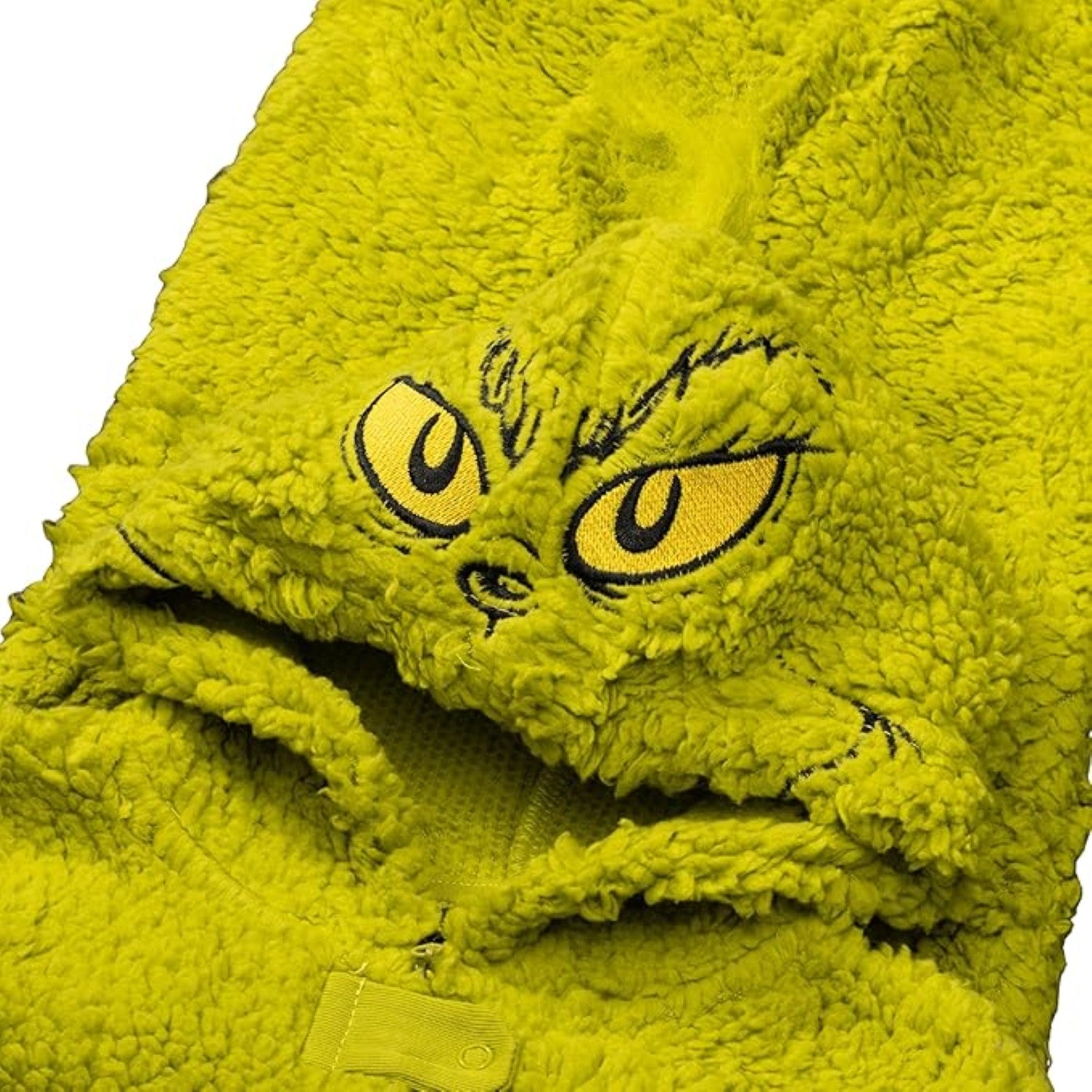 Youth Kids Toddler Grinch Sherpa Union Suit Pajamas Cosplay Costume