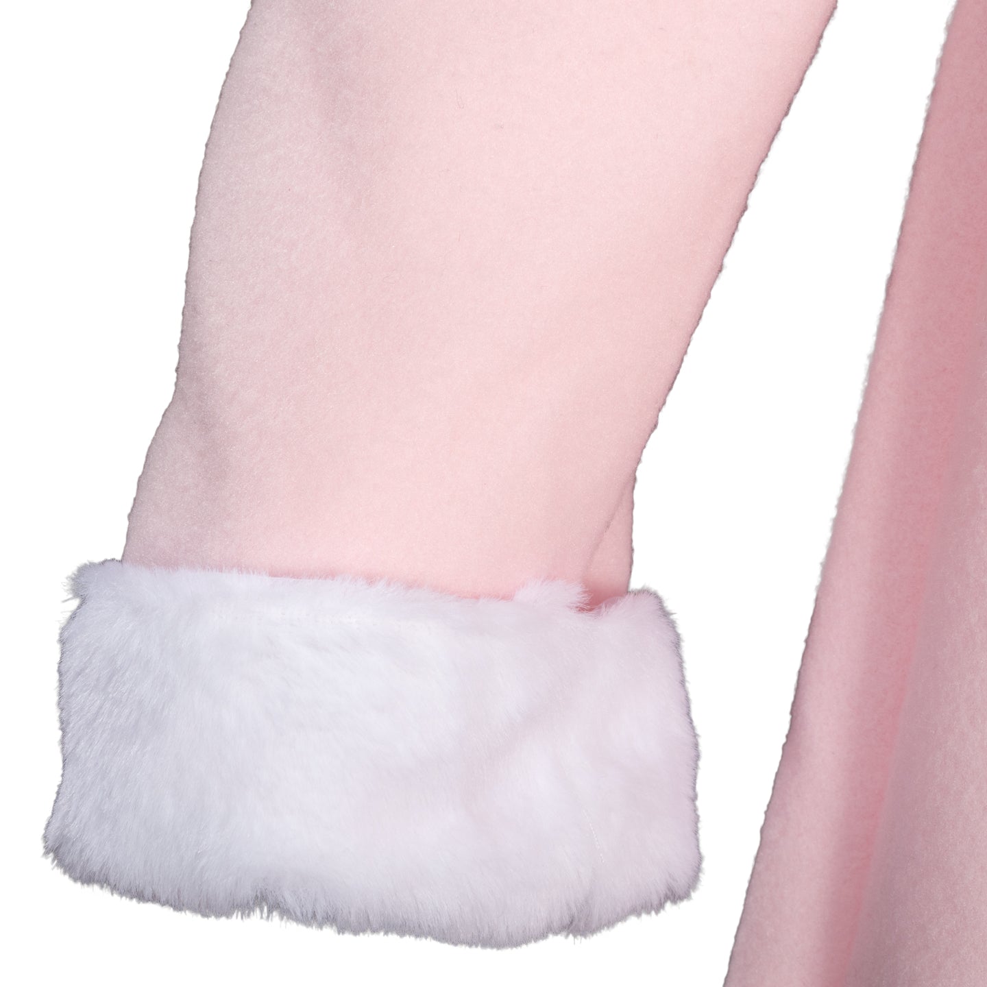 Mrs. Elf Christmas Halloween Costume Adults Holiday Pink Dress, Red Belt & Hat Festive Women’s Elf Outfit