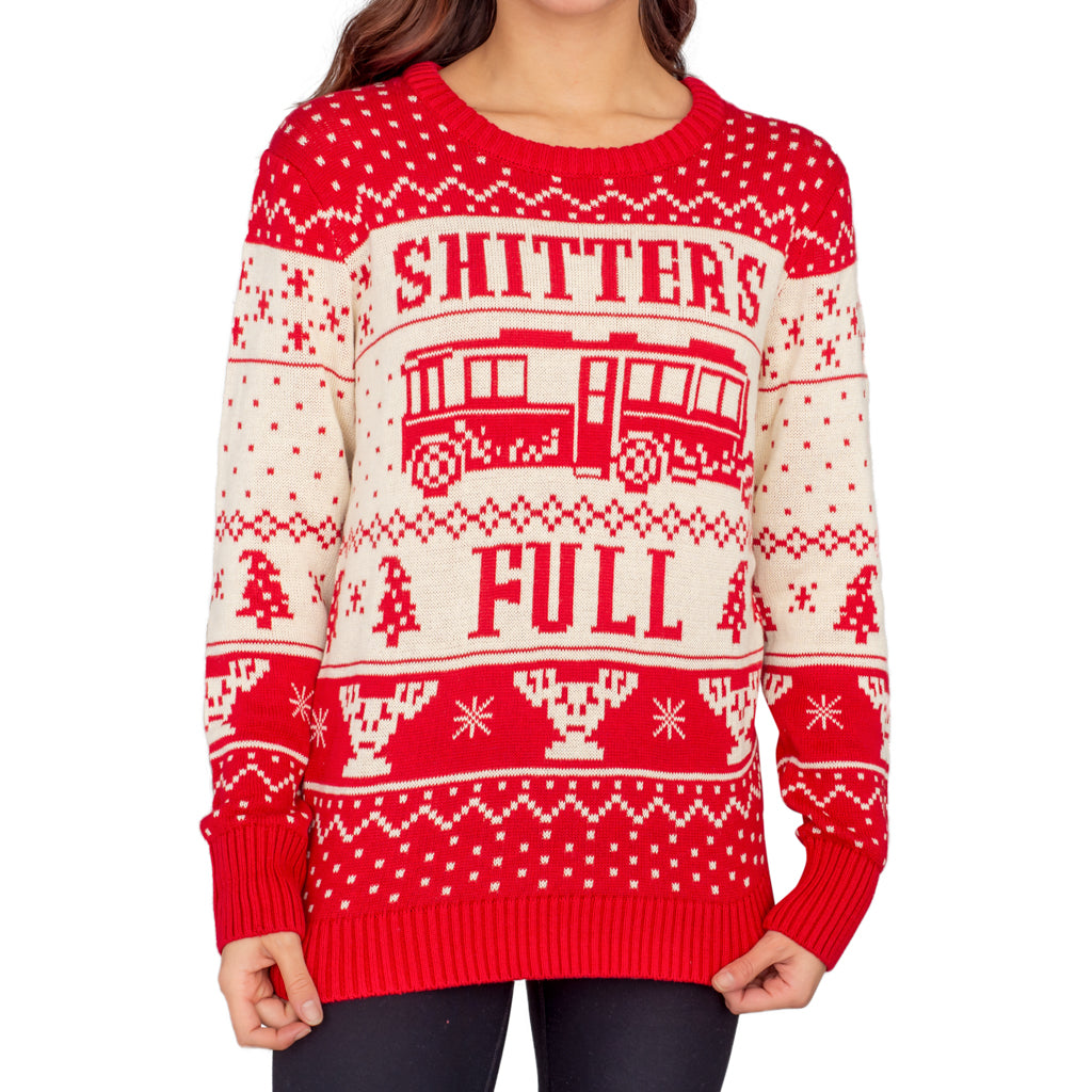 Women's National Lampoon Vacation Shitter's Full Ugly Christmas Sweater