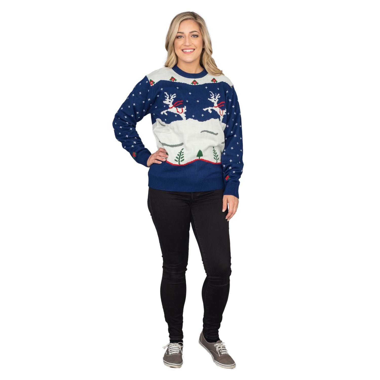 Step Brothers Movie Adult Unisex Prancing Reindeer Ugly Christmas Sweater