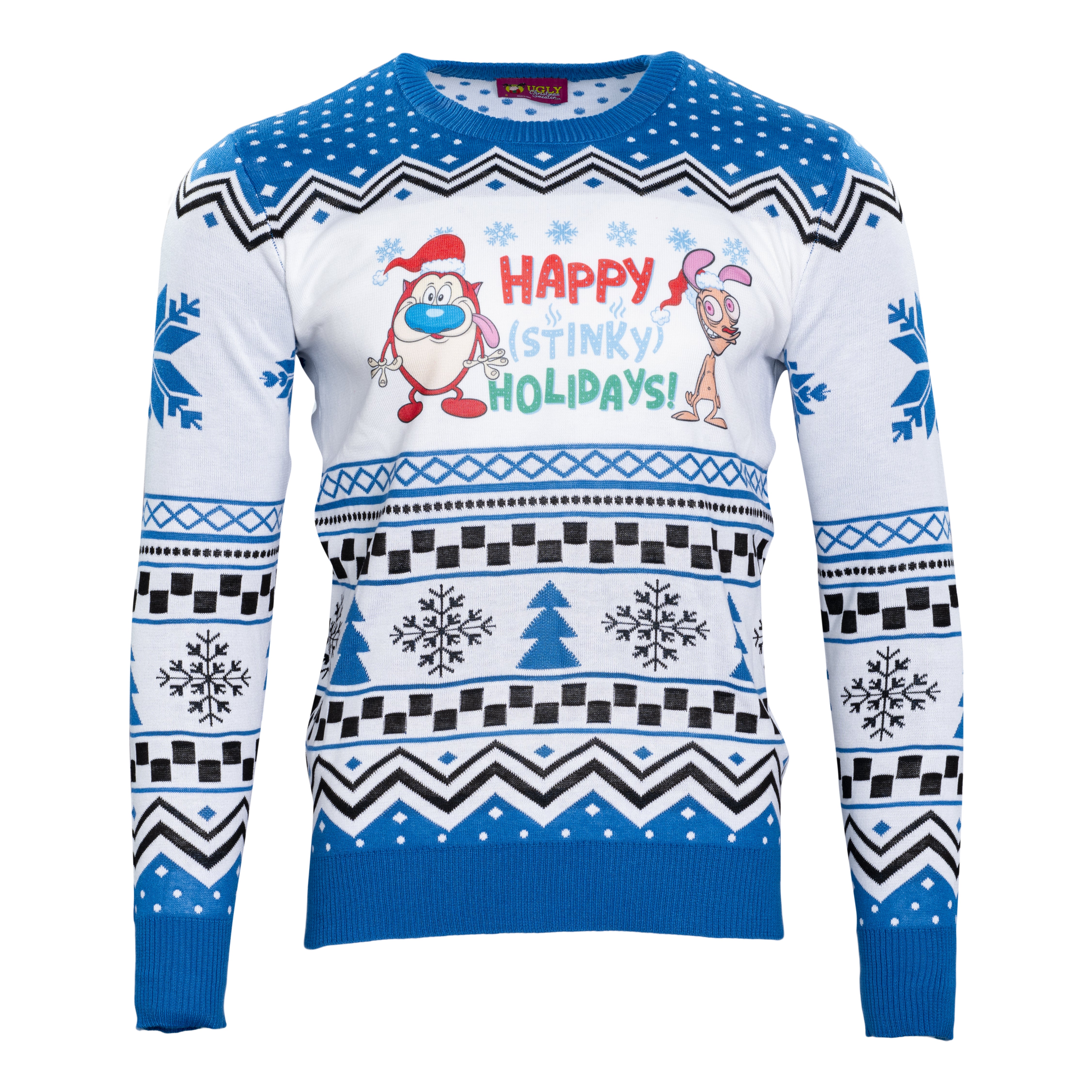 Ren & Stimpy "Happy (Stinky) Holidays" Ugly Christmas Sweater