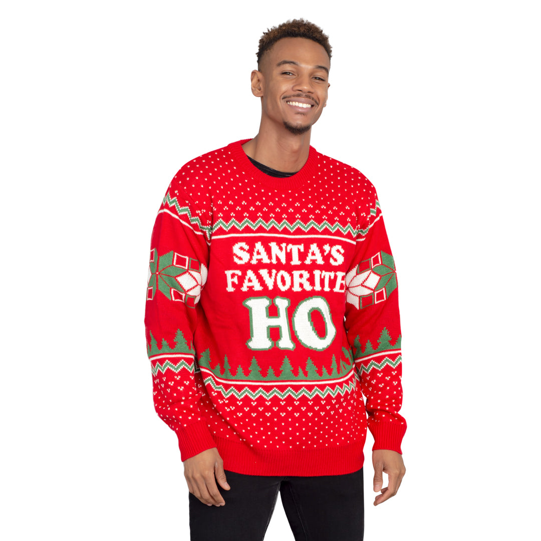 Santa's Favorite HO Ugly Christmas Sweater