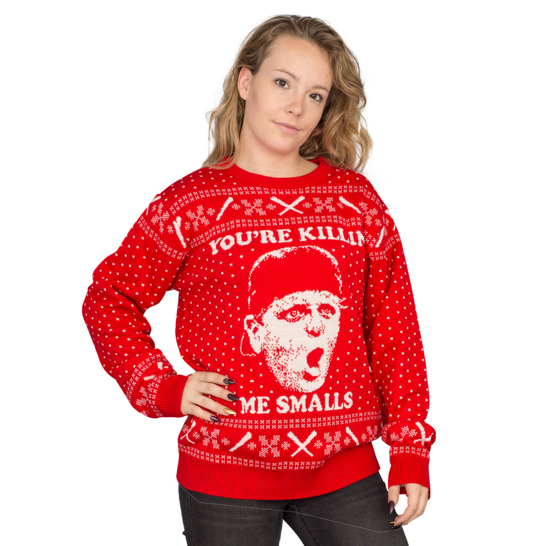 Women's The Sandlot You're Killing Me Smalls Red Ugly Christmas Sweater