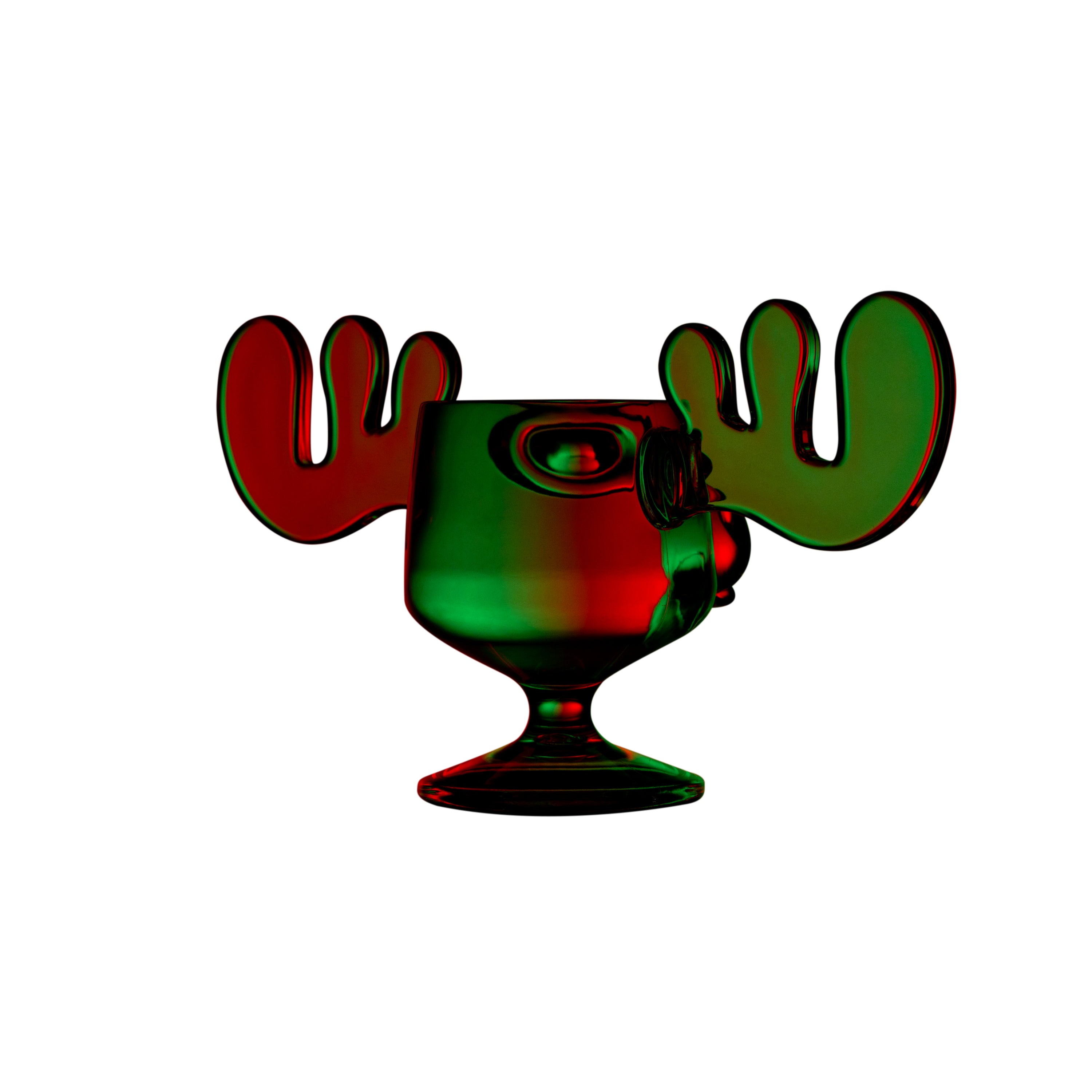 Vacation Movie Moose Mug Acrylic Christmas Clear Eggnog Mug