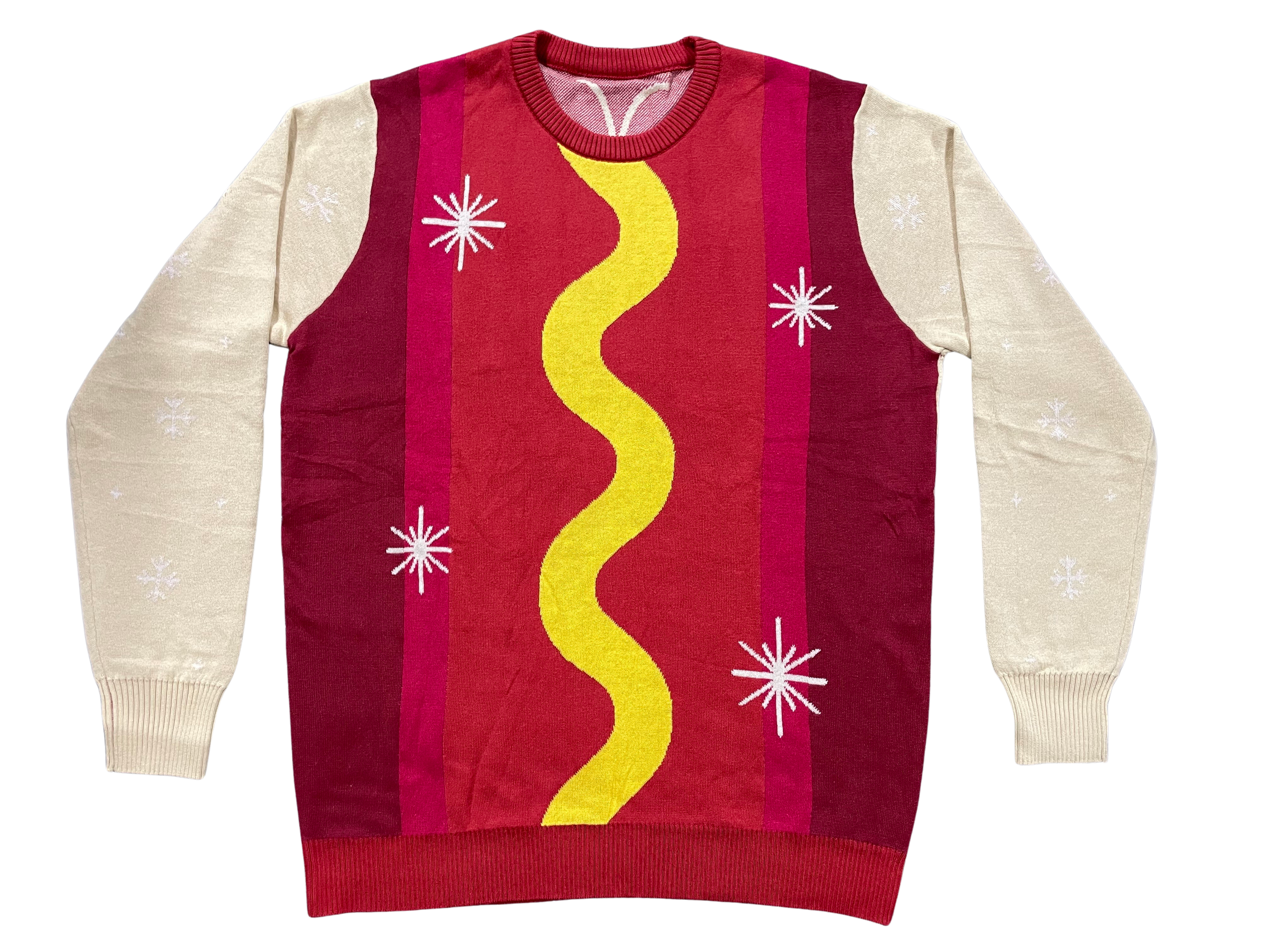 Wienerschnitzel Adult Unisex Slap My Buns Funny Hotdog Ugly Christmas Sweater