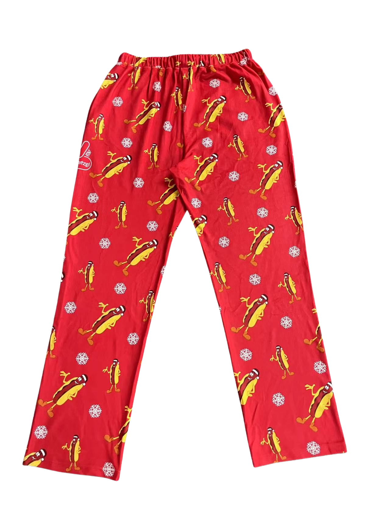 Wienerschnitzel Adult Unisex All Over Hot Dog Logo Lounge Wear Pajama Pants