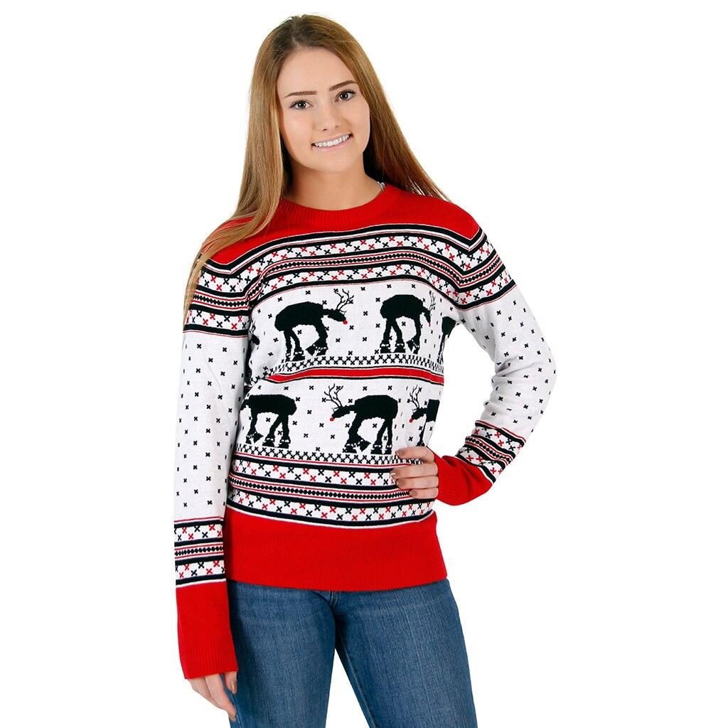 AT-AT Reindeer Ugly Christmas Sweater