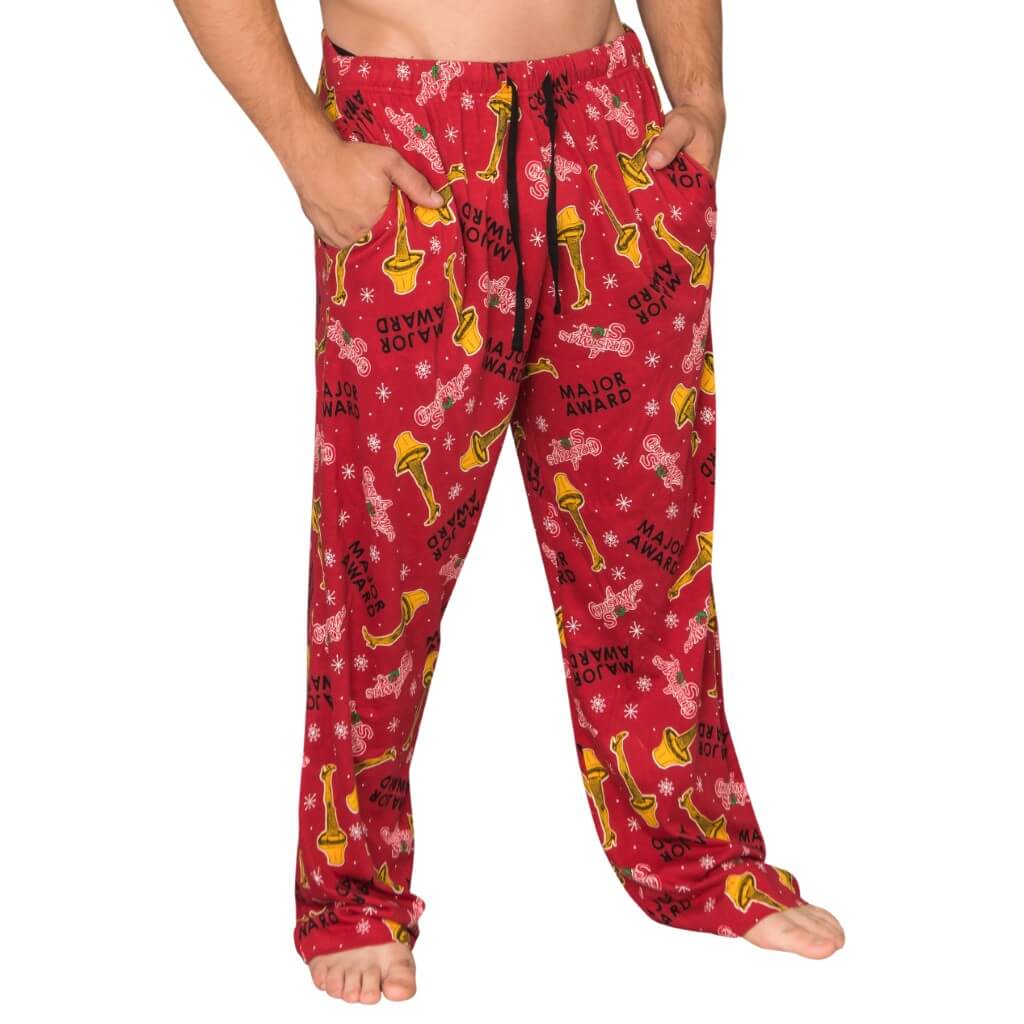 A Christmas Story Major Award with Leg Lamp Red Lounge Pants 1