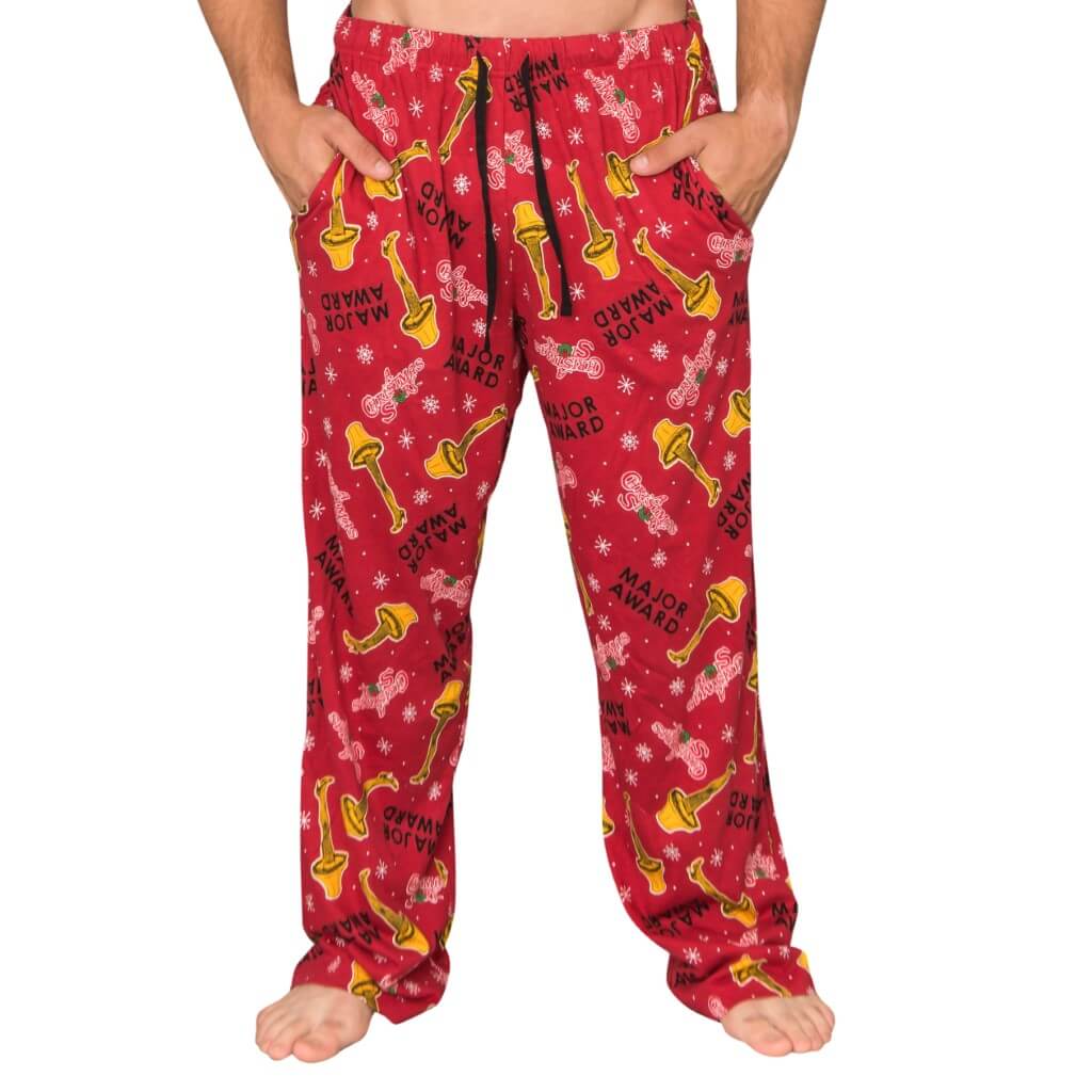 A Christmas Story Major Award with Leg Lamp Red Lounge Pants 4