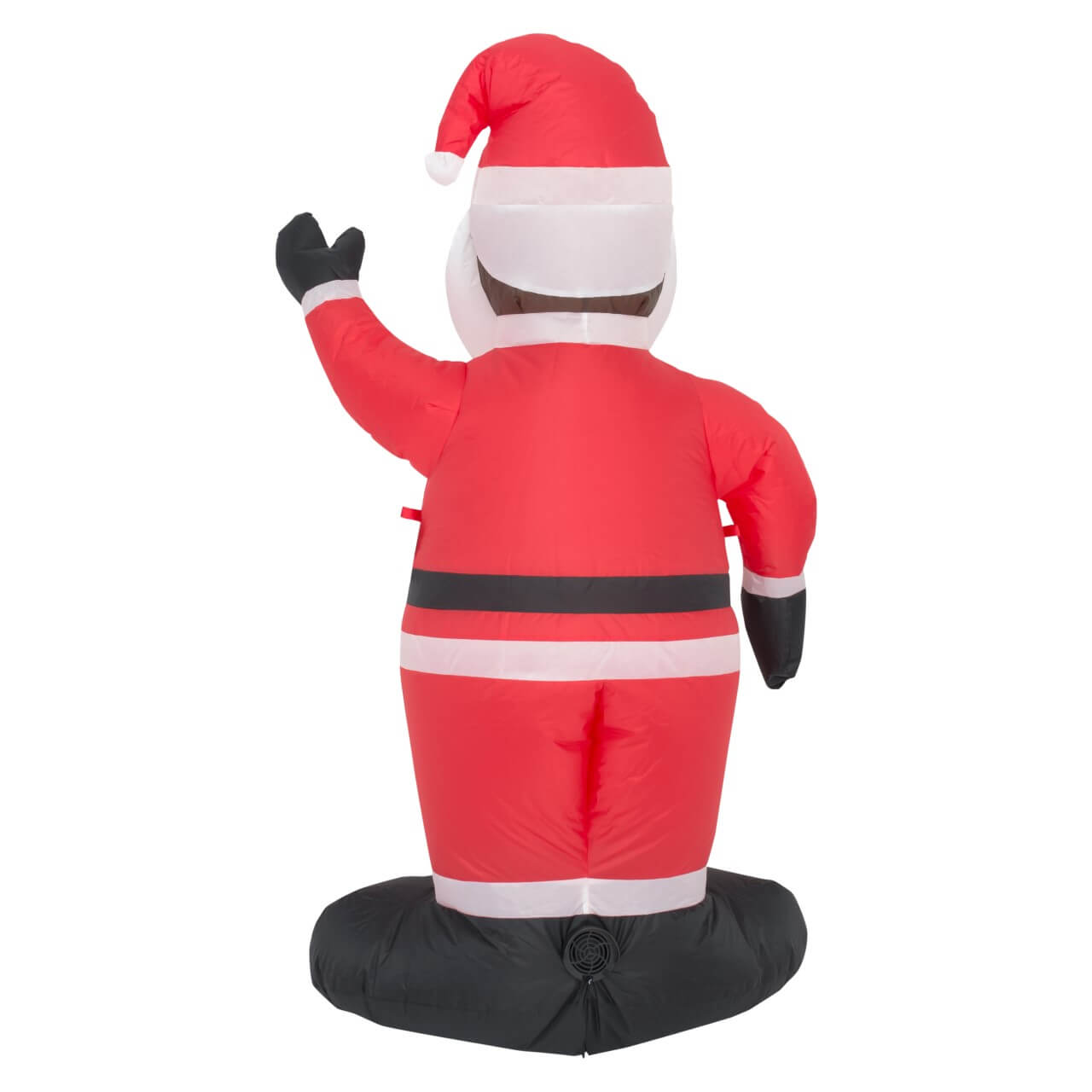 Black Santa Lawn Inflatable Decoration Back