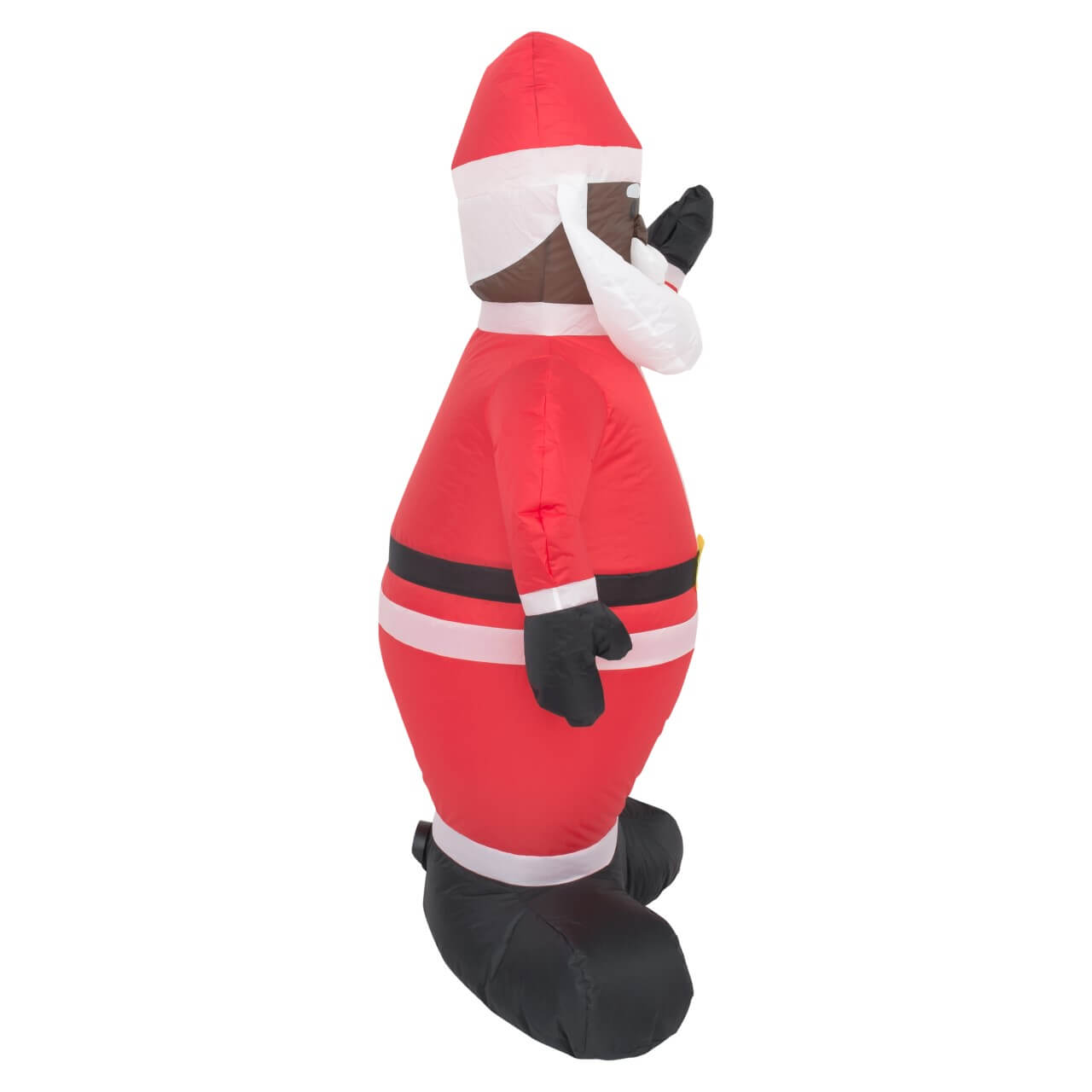 Black Santa Lawn Inflatable Decoration Side