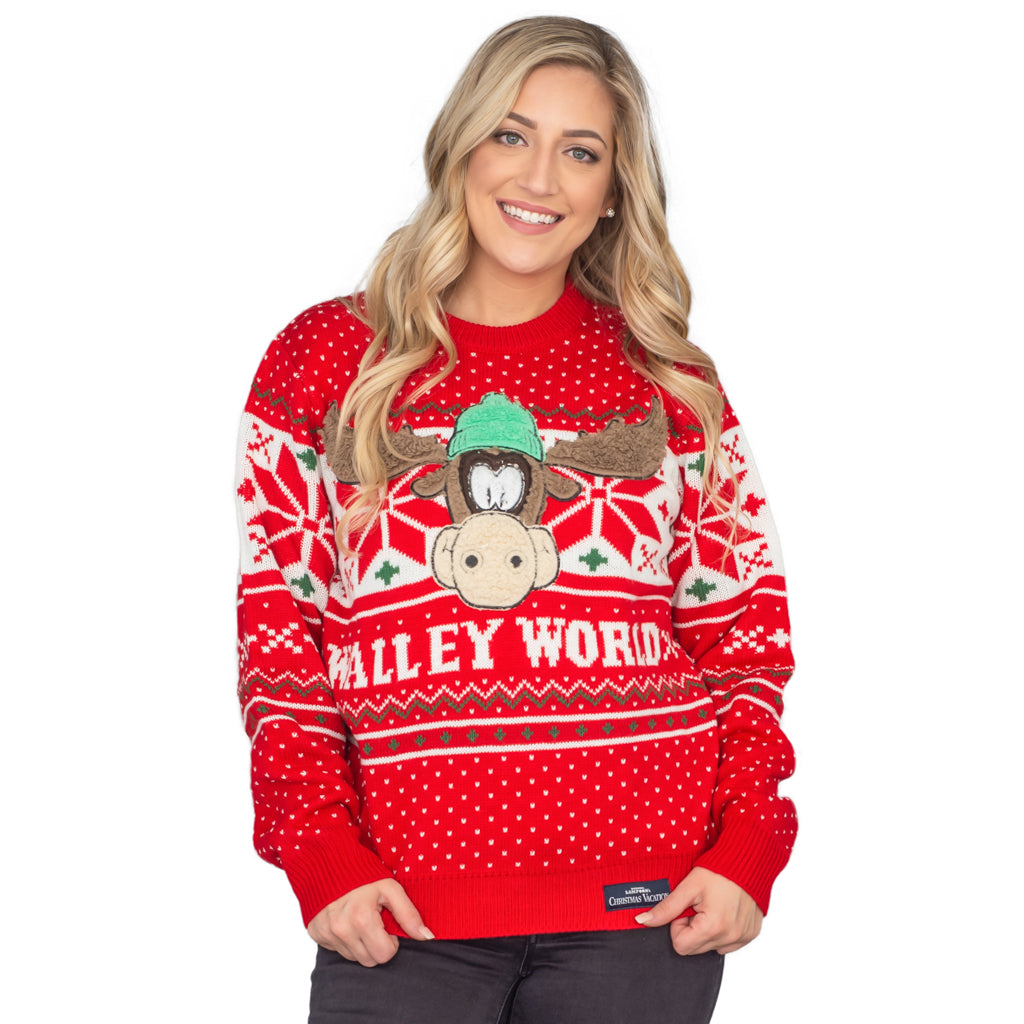 Women's Christmas Vacation Marty Moose Walley World Ugly Christmas Sweater
