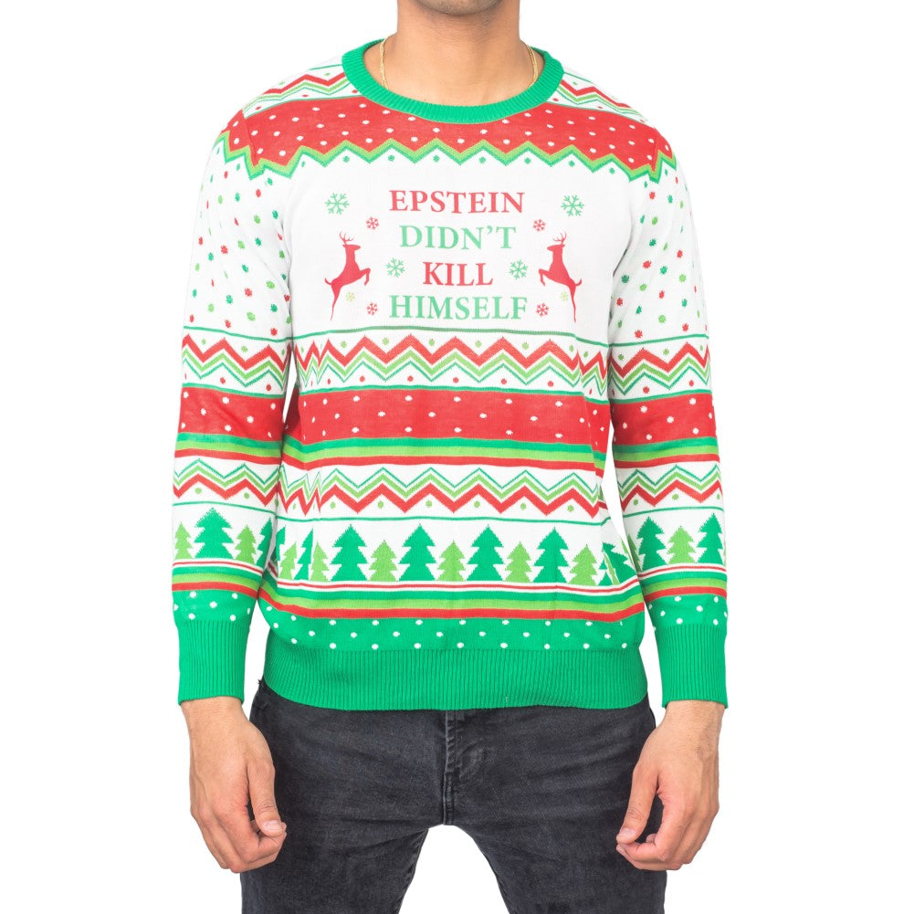 unse Vælge Banquet Epstein Didn't Kill Himself Ugly Christmas Sweater