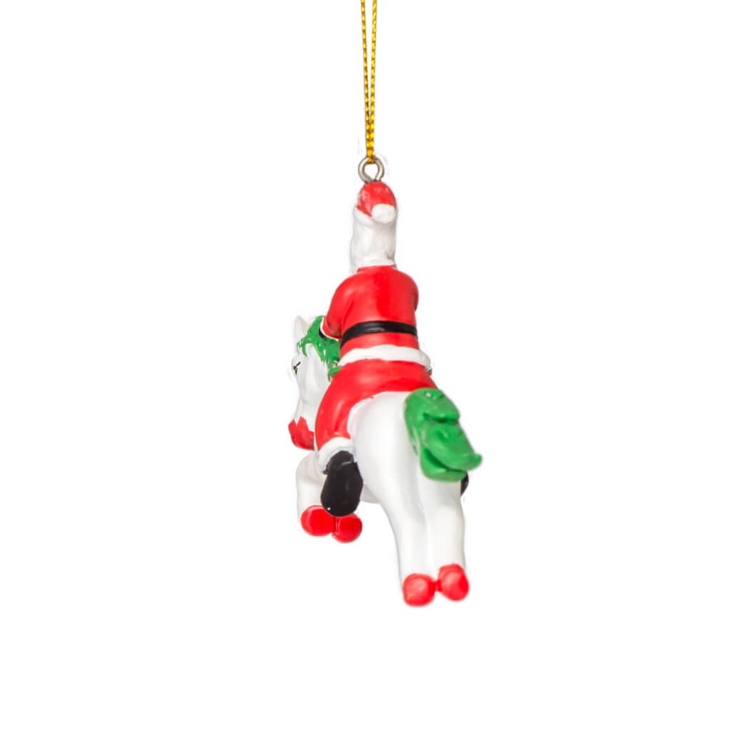 Santa Unicorn Christmas Tree Ornament Decoration 3