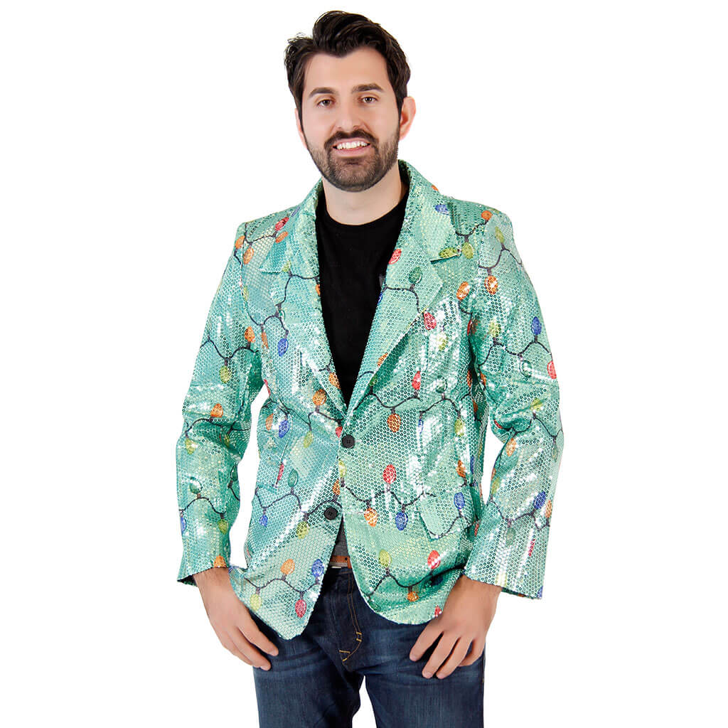 Sequin XMas Lights Blazer Jacket
