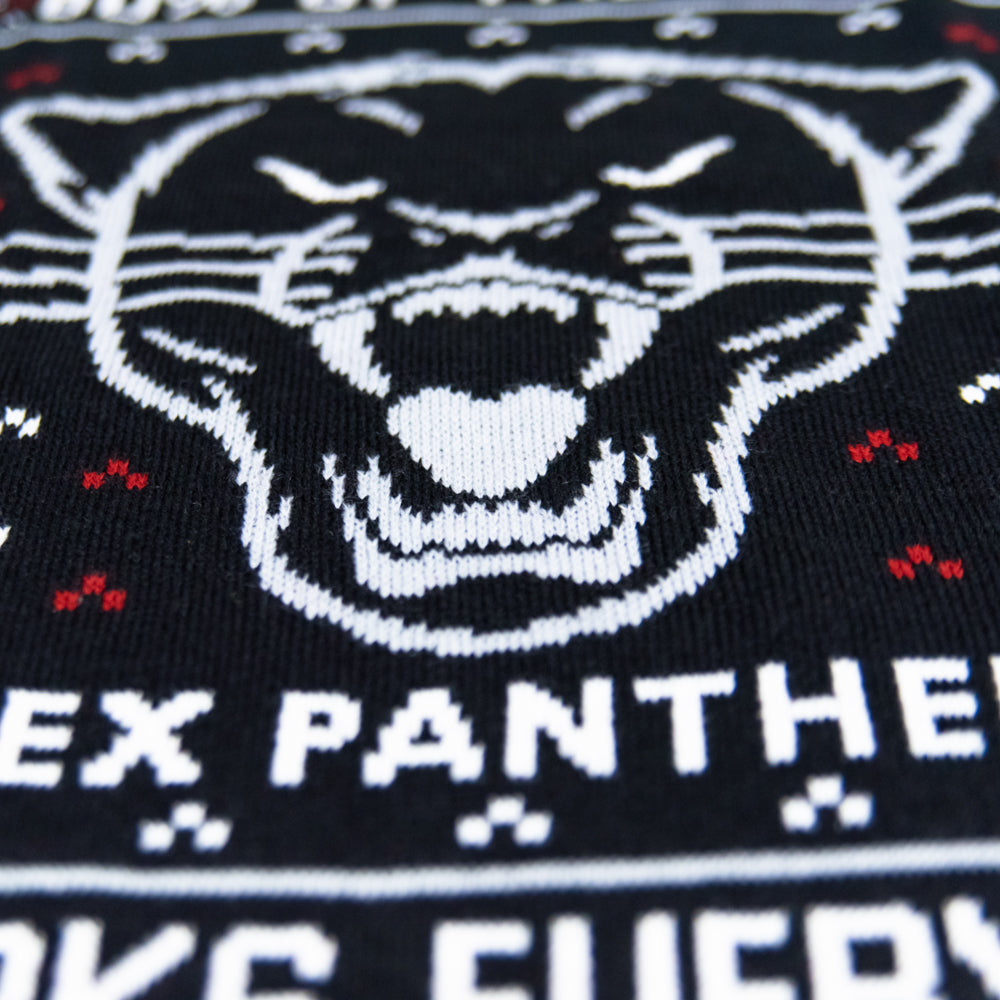 Sex Panther Black Ugly Christmas Sweater