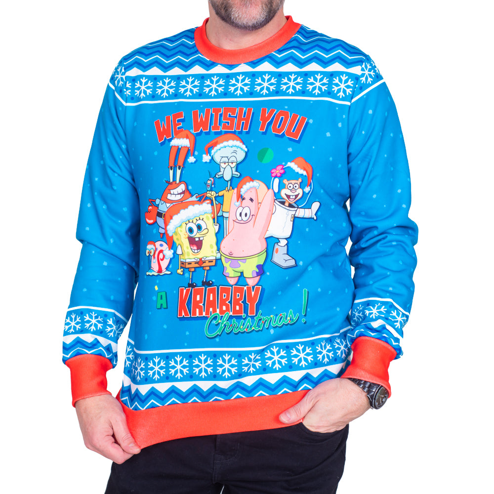Xmas Sweaters Ugly Sweater Spongebob Nickelodeon Sweaters