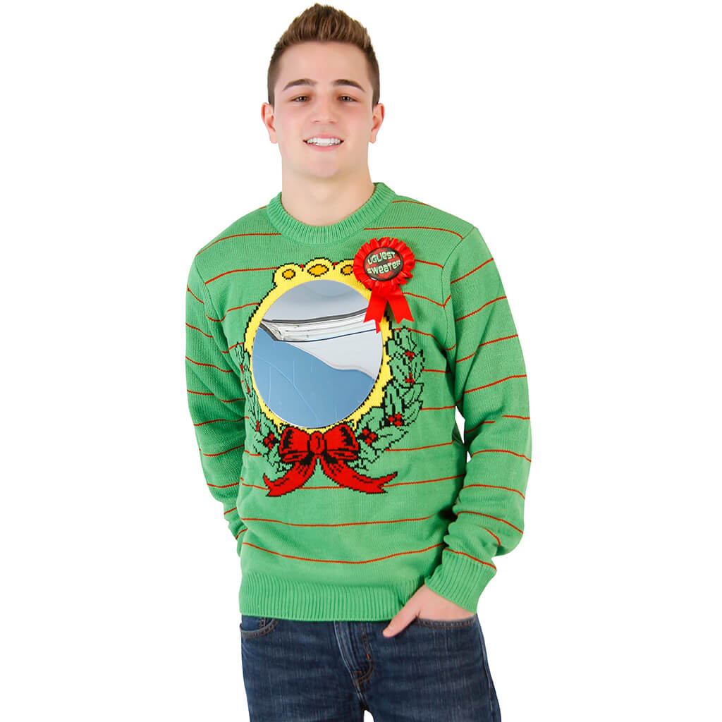 Ugliest Sweater Award Humorous Christmas Sweater (with Mirror) 4