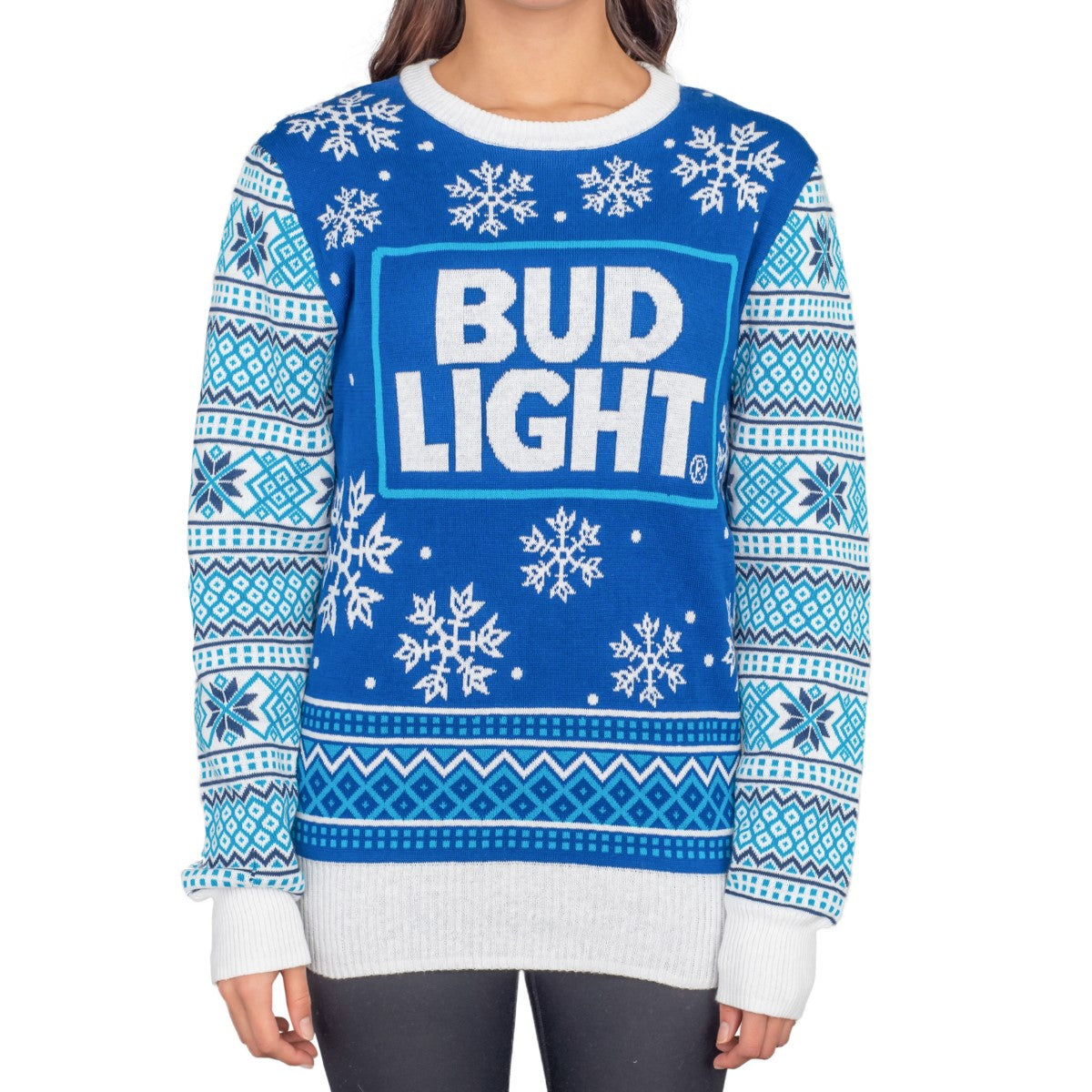 Women’s Bud Light Beer Ugly Christmas Sweater 2