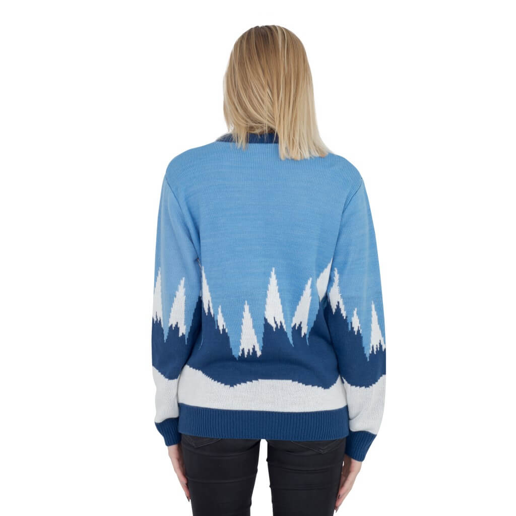 Women’s Yeti to Party Abominable Snowman Light up LED Ugly Sweater Back