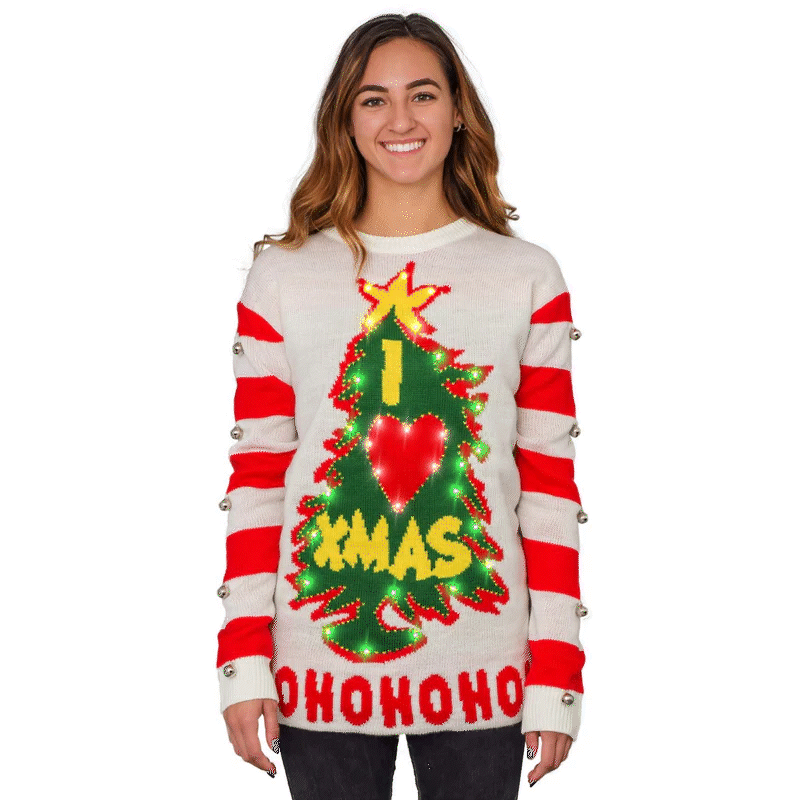 Getuglysweaters Drunk Santa Ugly Christmas Sweater Women's