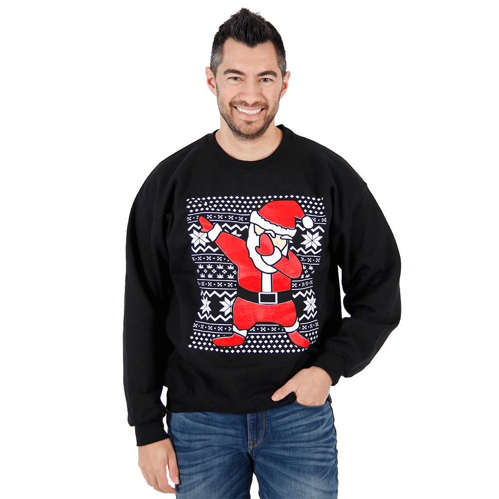 Carolina Panthers Dabbing Santa Ugly Christmas Sweater 3D Gift For Fans -  Limotees