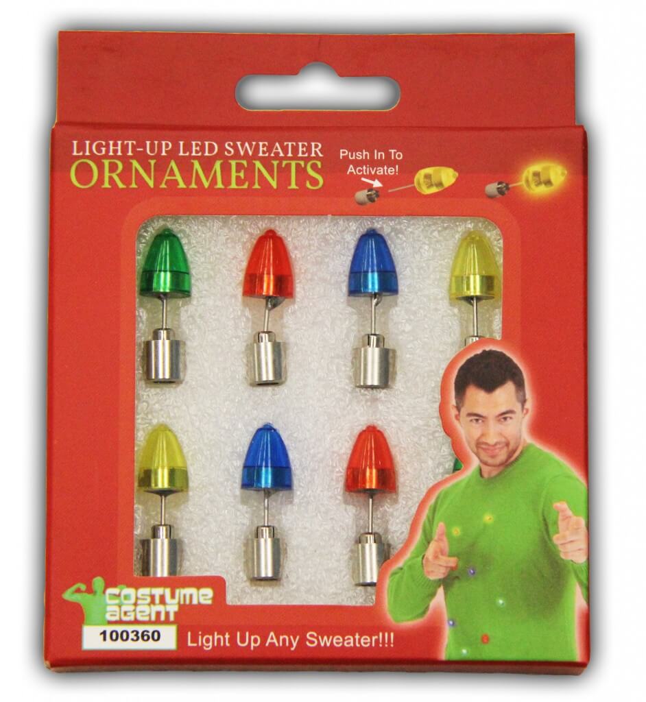 LED Christmas Sweater Ornaments