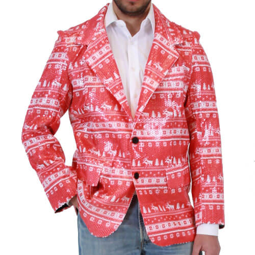 Humping Reindeer Sequin Blazer Jacket