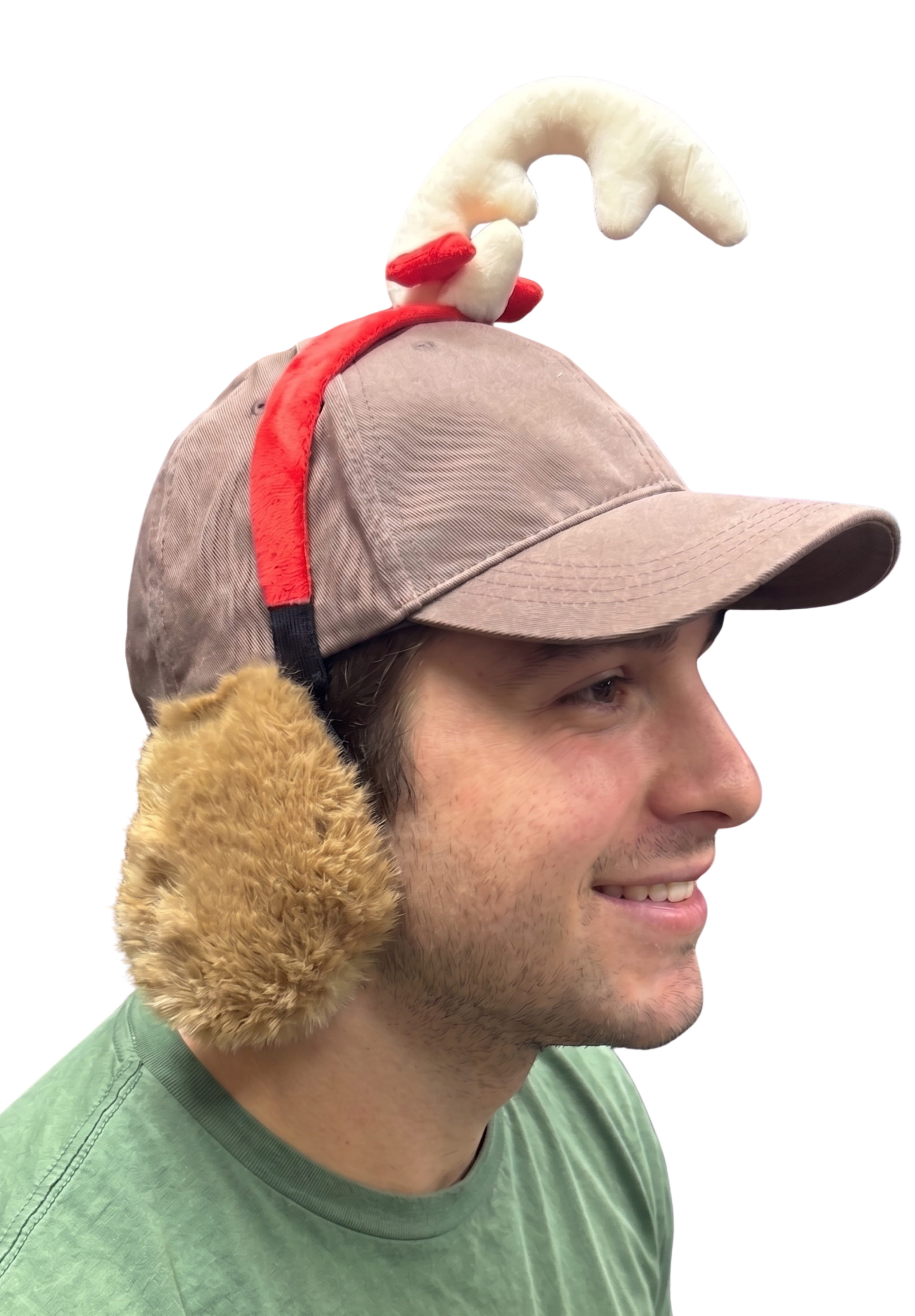 Max the Dog (Adjustable) Adult Unisex Hat with Antlers