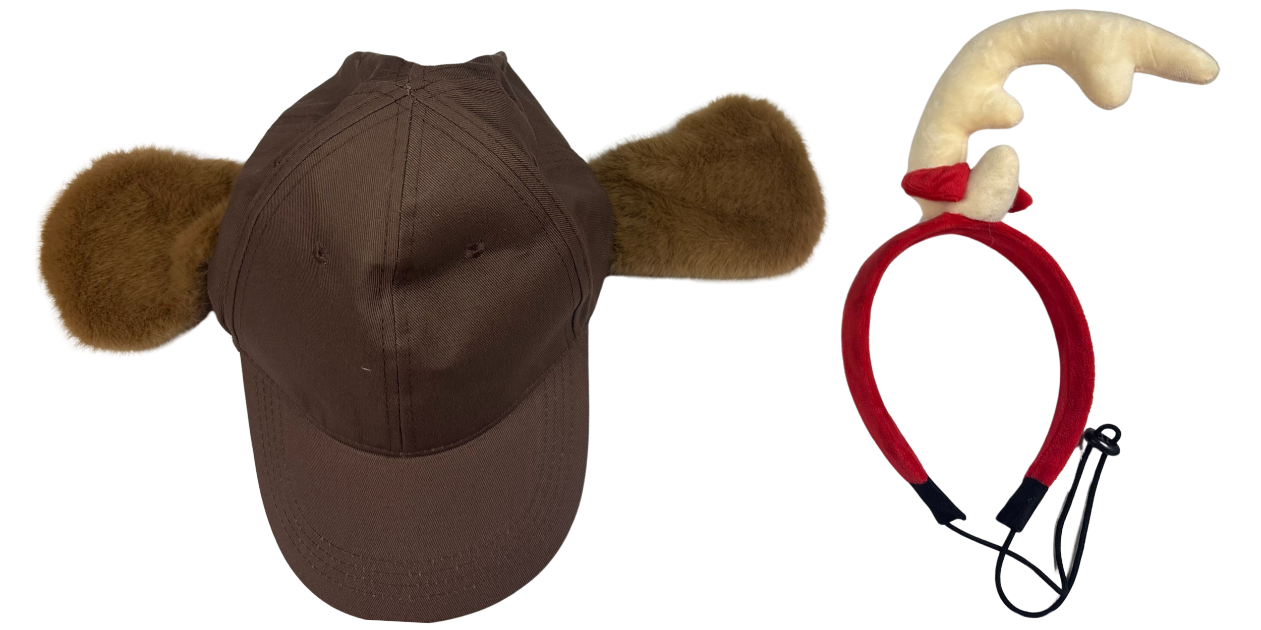Max the Dog (Adjustable) Adult Unisex Hat with Antlers